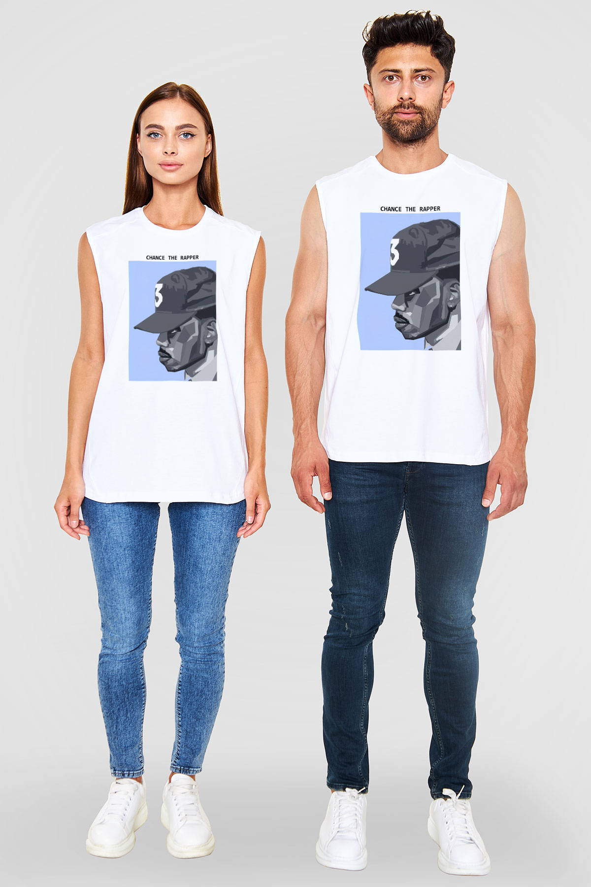 Chance The Rapper Beyaz Unisex Kolsuz Tişört