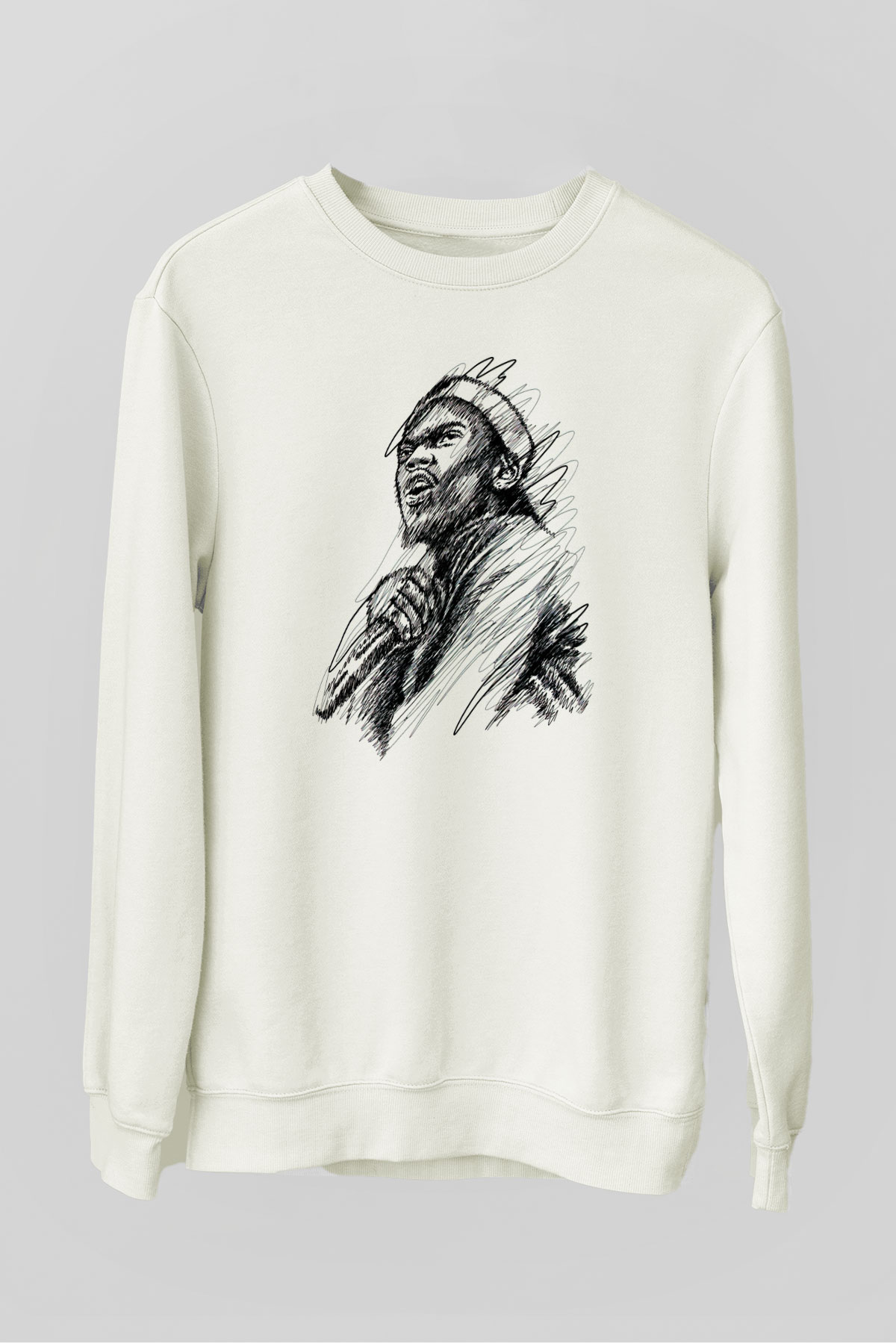 Chance The Rapper Beyaz Unisex Sweatshirt