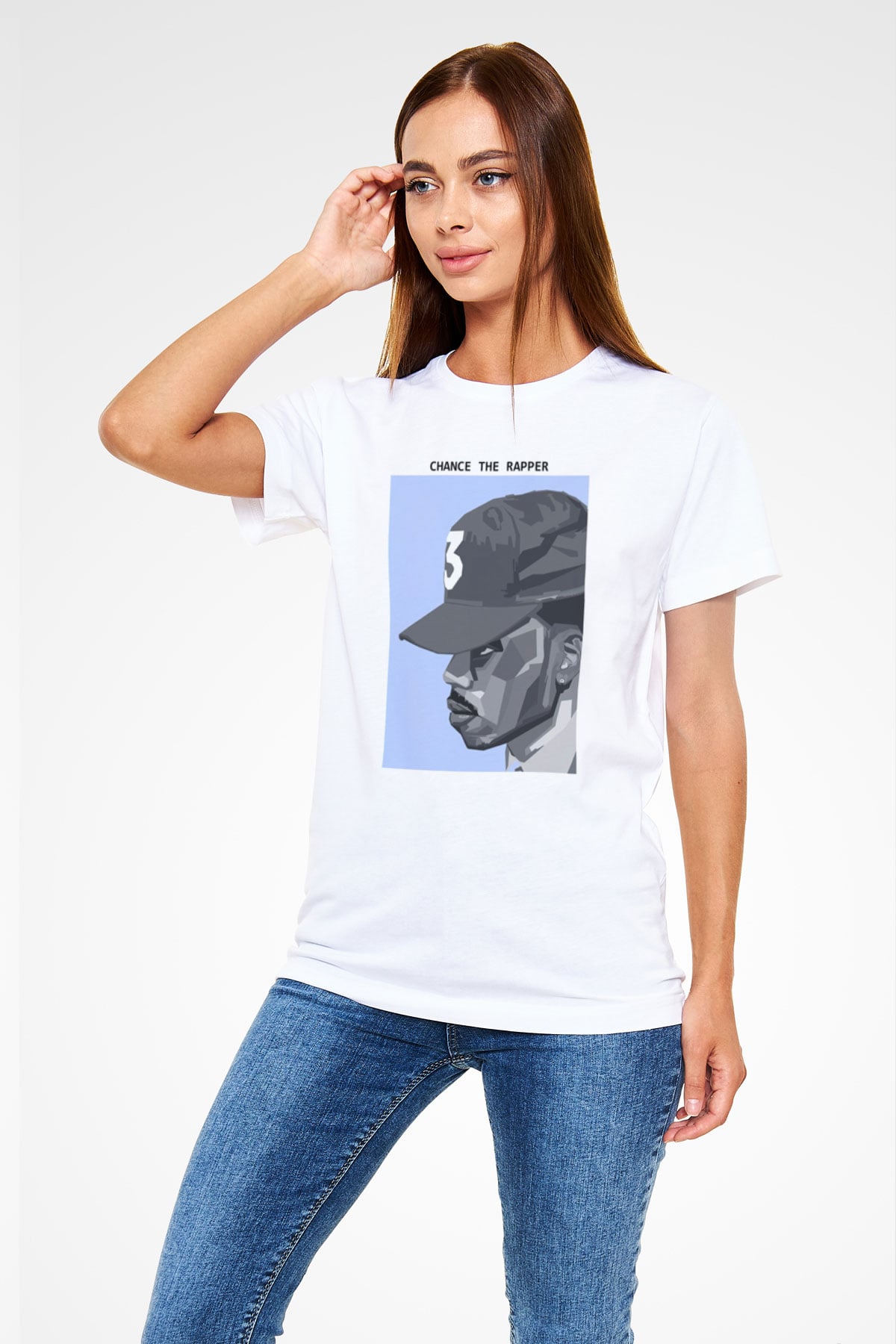Chance The Rapper Beyaz Unisex Tişört T-Shirt - TişörtFabrikası