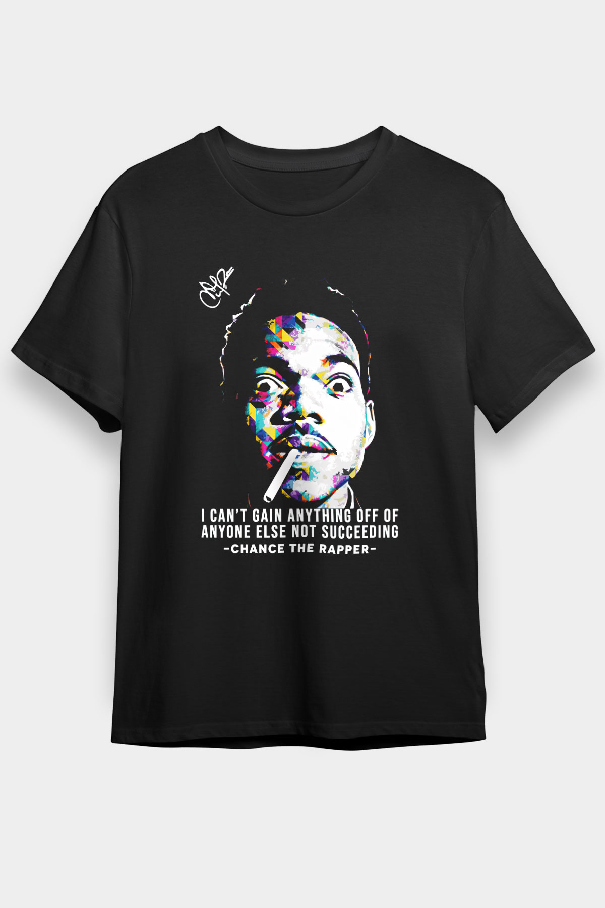 Chance The Rapper Siyah Unisex Tişört T-Shirt - TişörtFabrikası