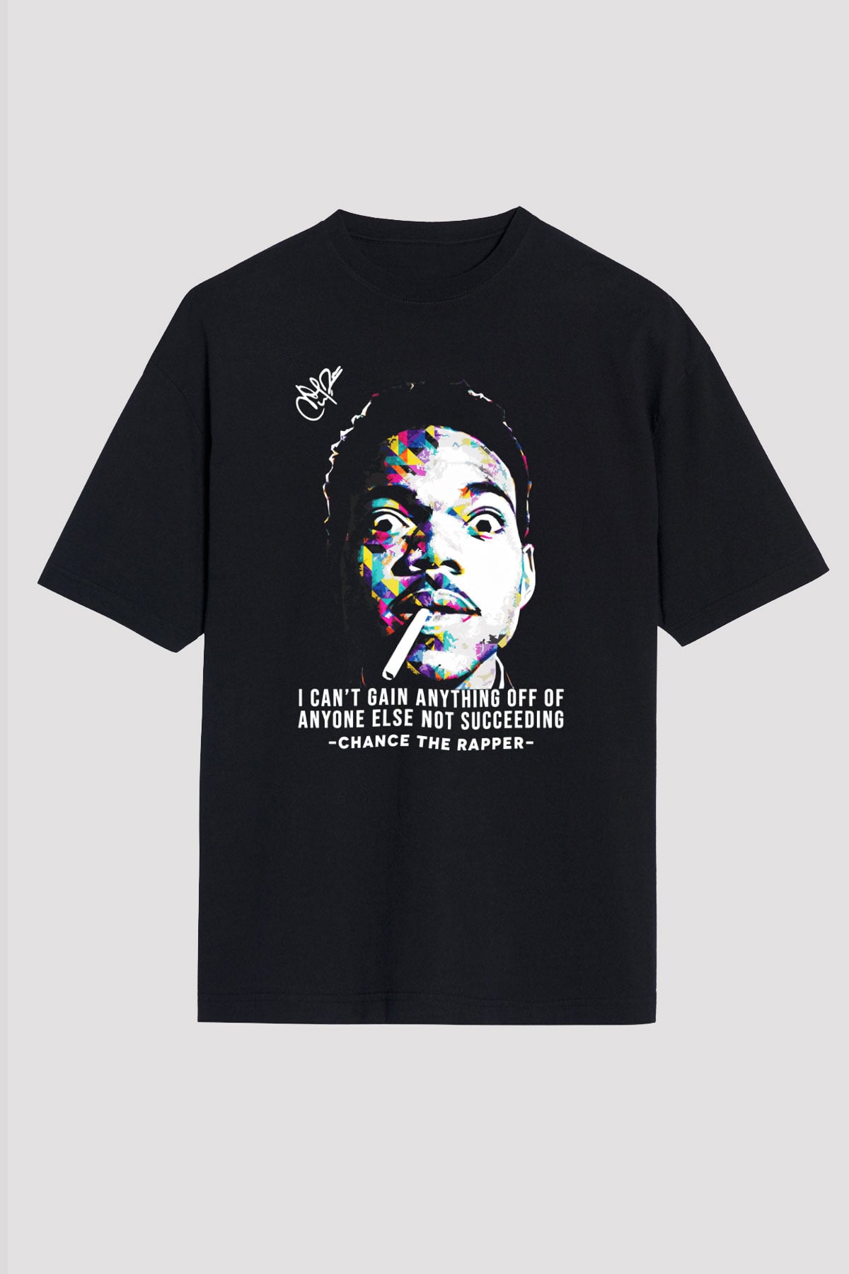 Chance The Rapper Siyah Unisex Tişört T-Shirt - TişörtFabrikası