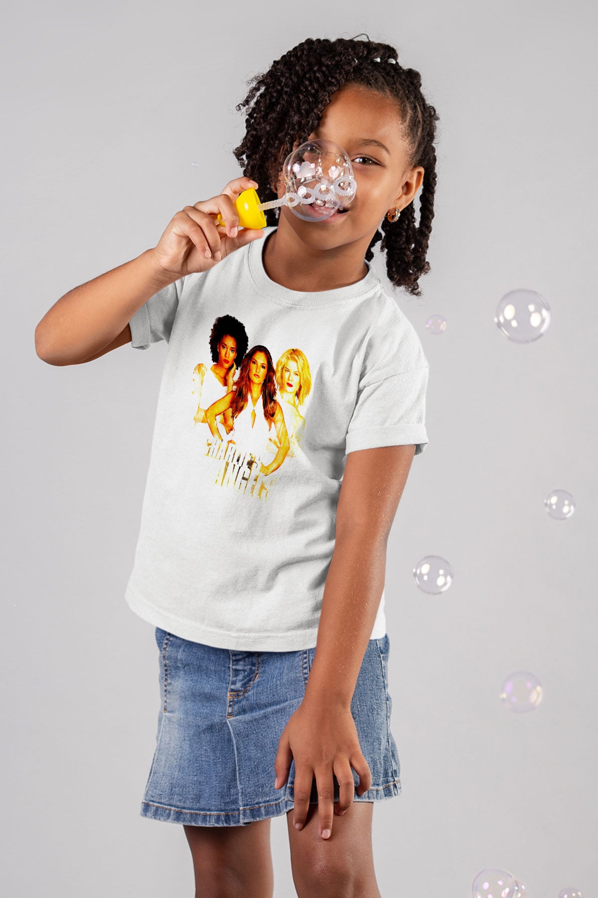 Charlie's Angels Beyaz Unisex  Çocuk Tişört