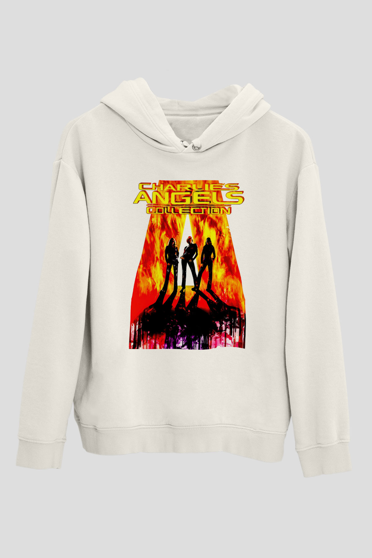 Charlie's Angels Beyaz Unisex Hoodie