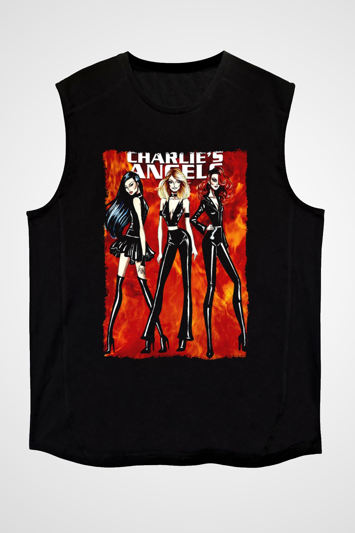 Charlie's Angels Siyah Unisex  Kolsuz Tişört