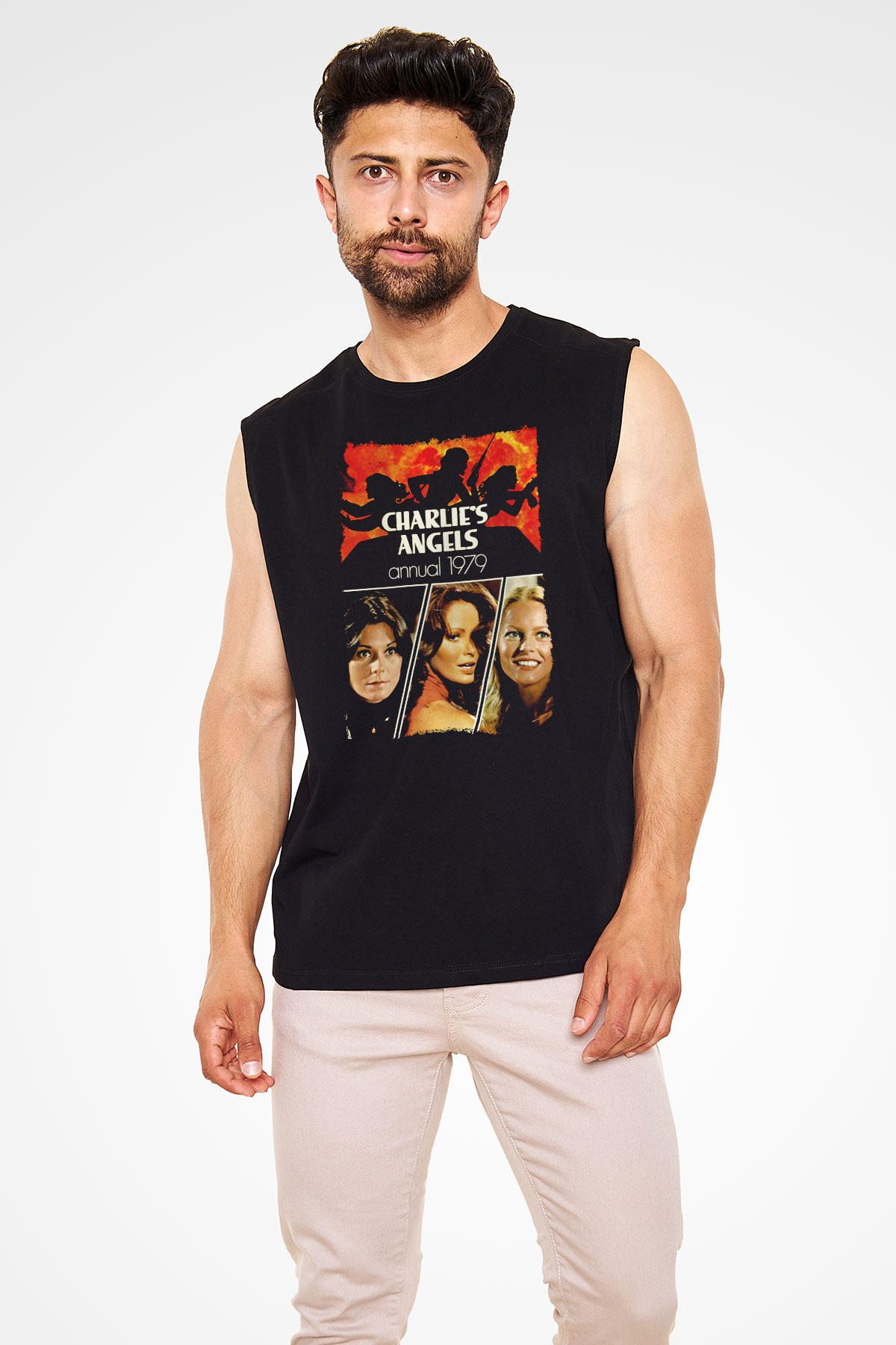 Charlie's Angels Siyah Unisex  Kolsuz Tişört