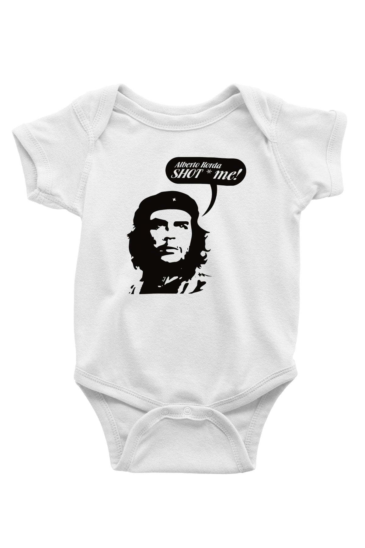 Che Guevara Baskılı Beyaz Unisex Bebek Body - Zıbın