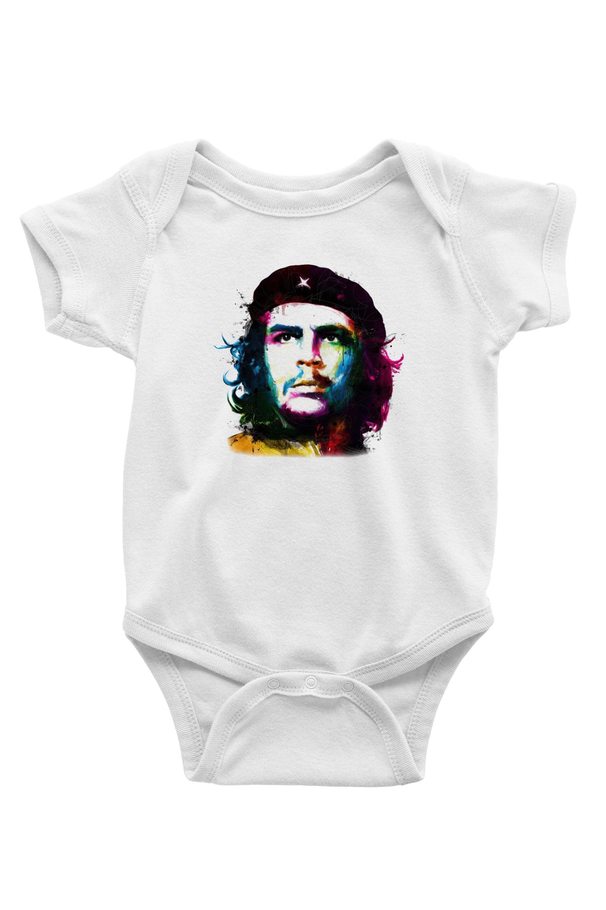 Che Guevara Baskılı Beyaz Unisex Bebek Body - Zıbın