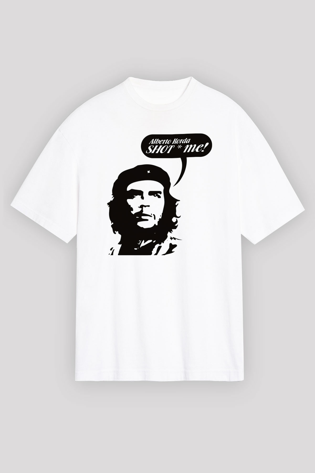 Che Guevara Beyaz Unisex Oversize Tişört T-Shirt
