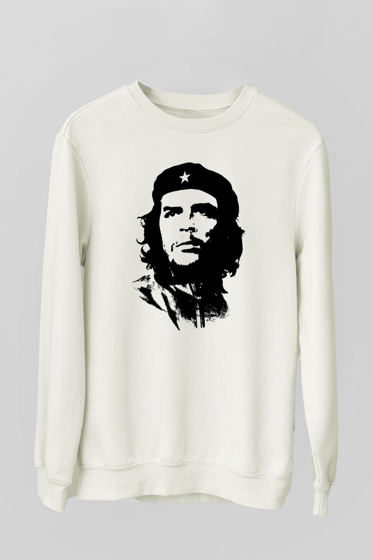 Che Guevara Beyaz Unisex Sweatshirt