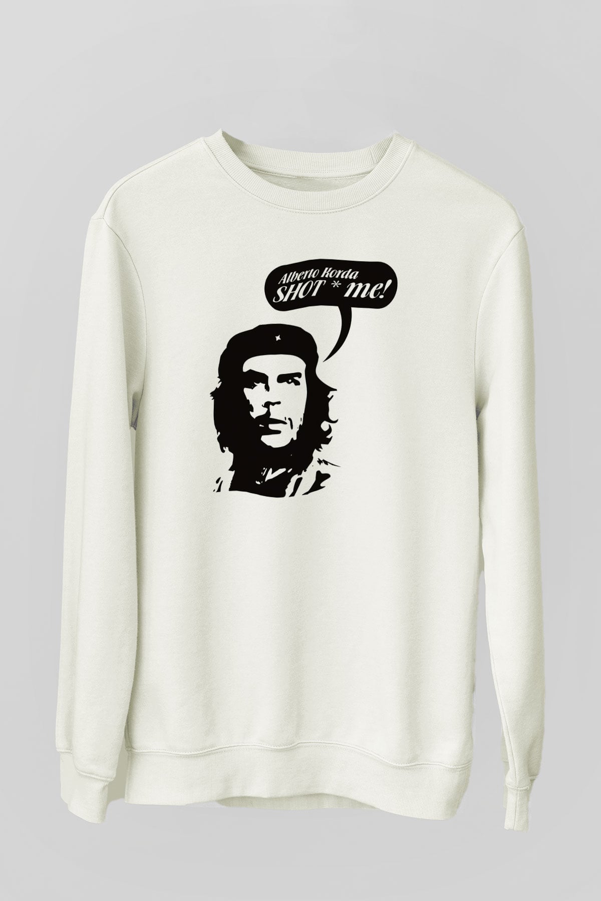 Che Guevara Beyaz Unisex Sweatshirt
