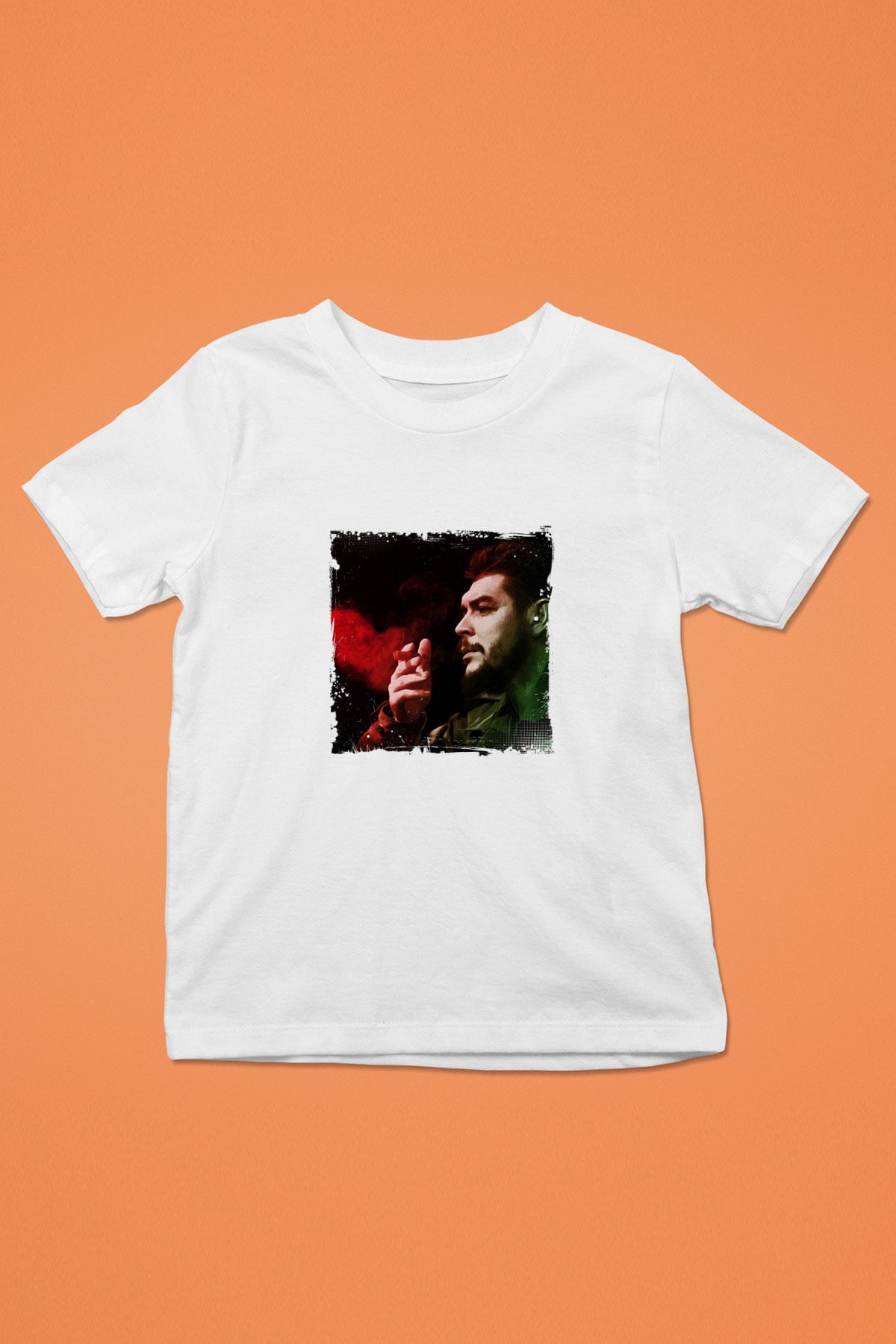 Che Guevara Unisex Baskılı Beyaz Çocuk Tişört