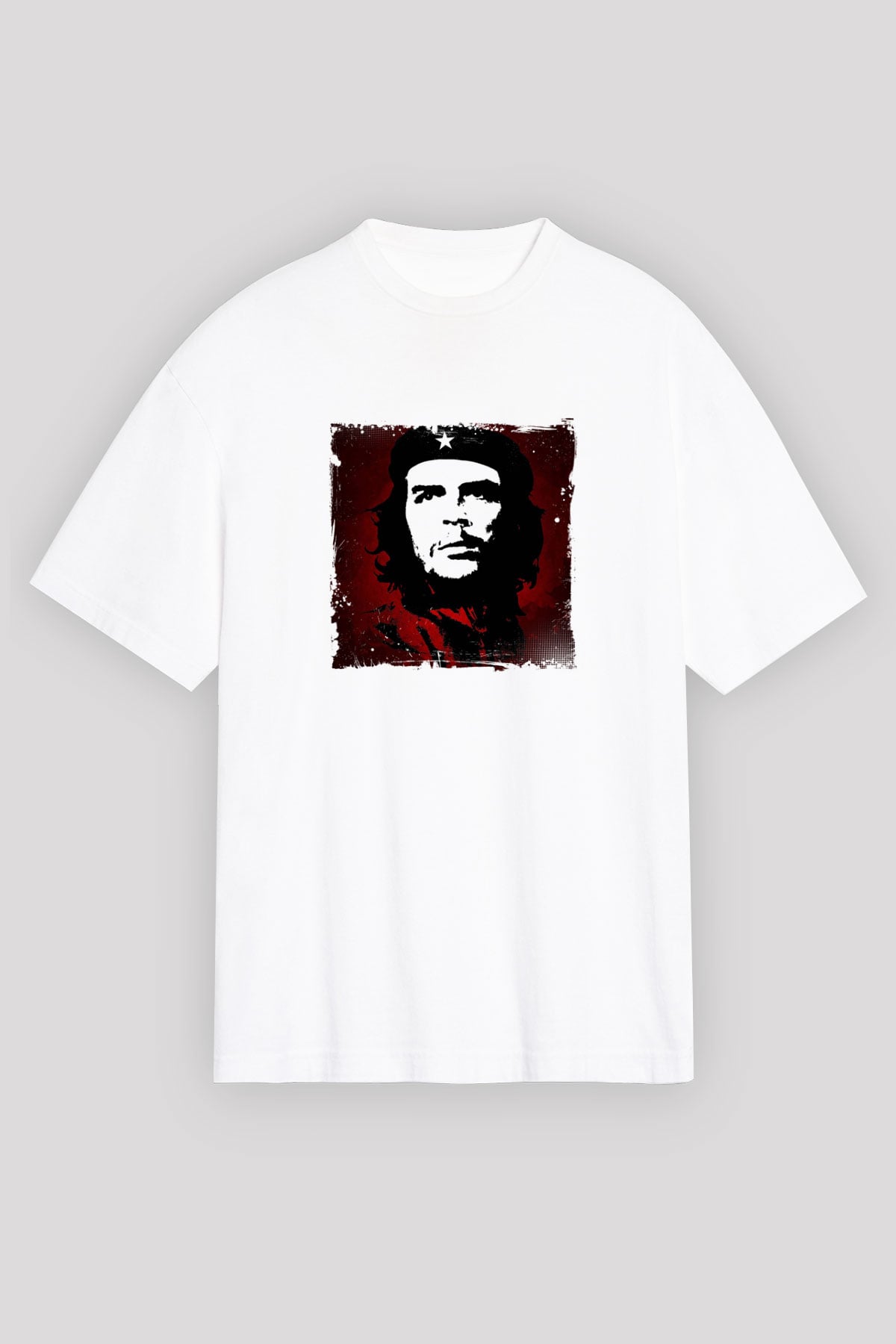 Che Guevara Unisex Baskılı Beyaz Tişört
