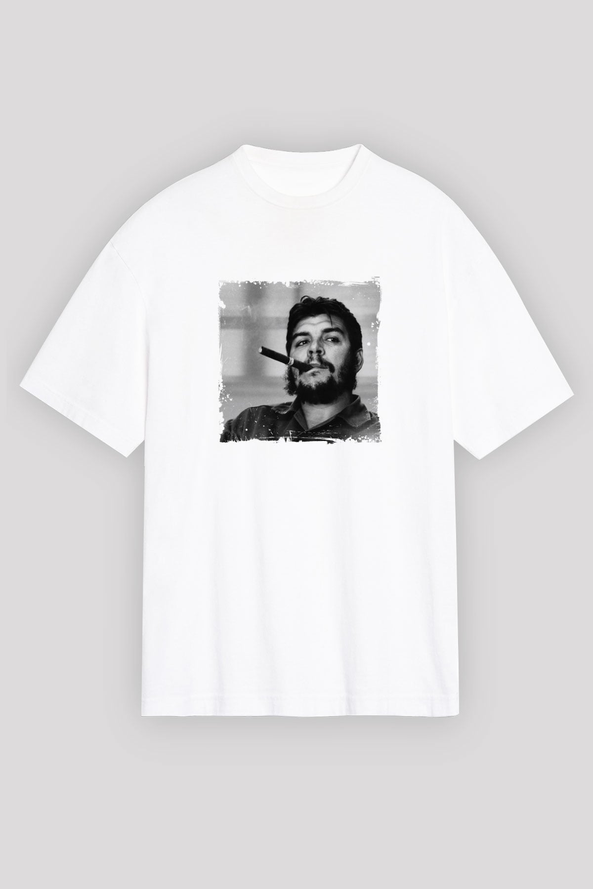 Che Guevara Unisex Baskılı Beyaz Tişört