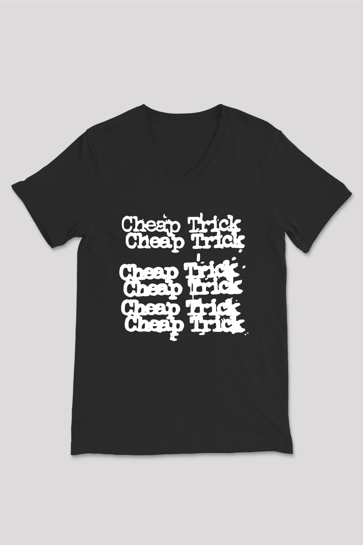 Cheap Trick Siyah Unisex V Yaka Tişört