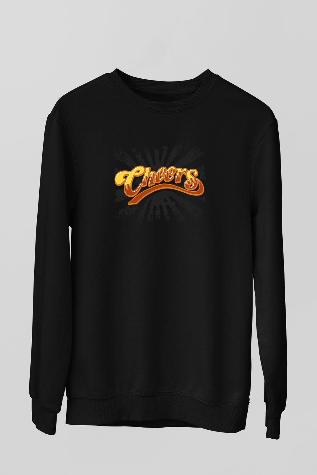 Cheers Siyah Unisex  Sweatshirt