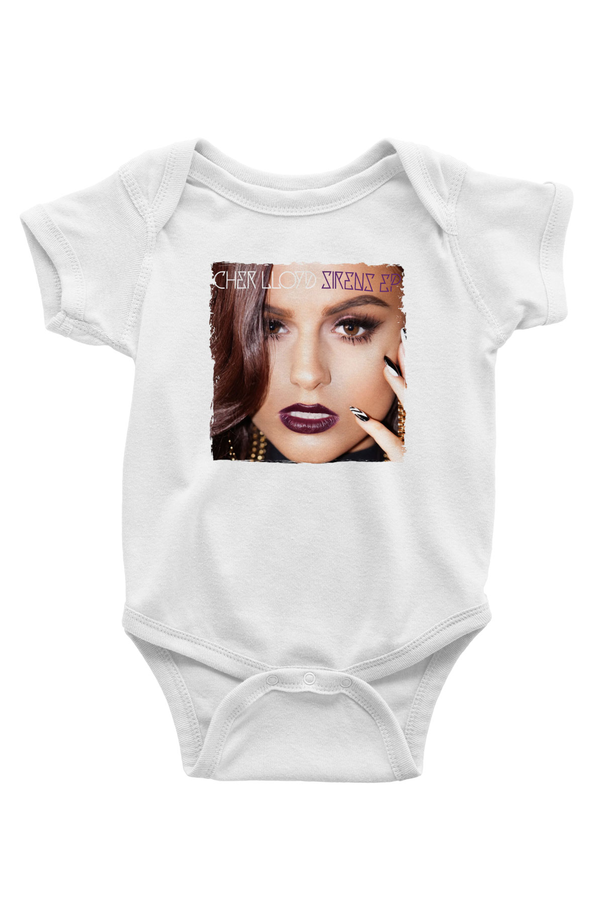 Cher Lloyd Beyaz Bebek Body - Zıbın