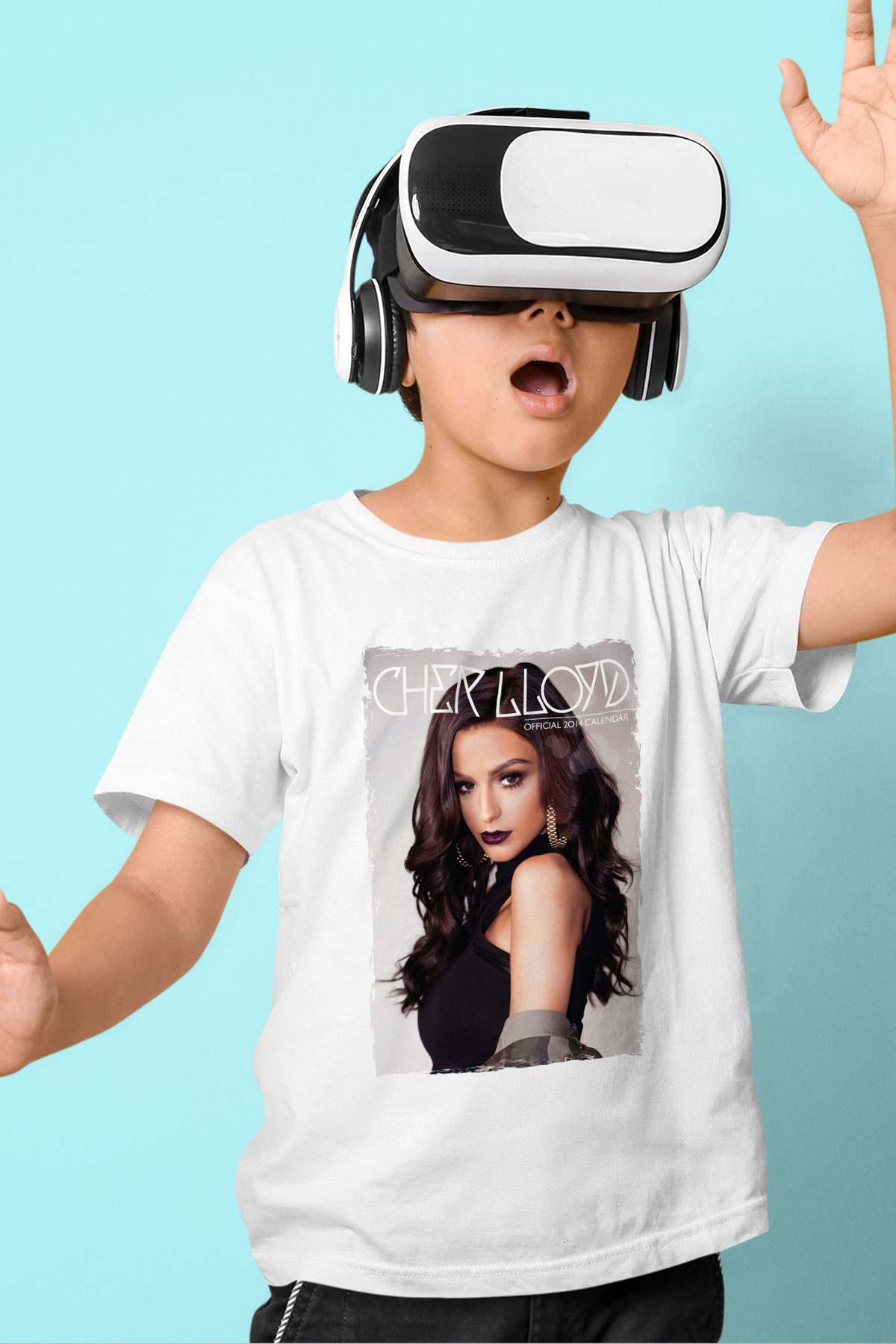 Cher Lloyd Beyaz Unisex Çocuk Tişört