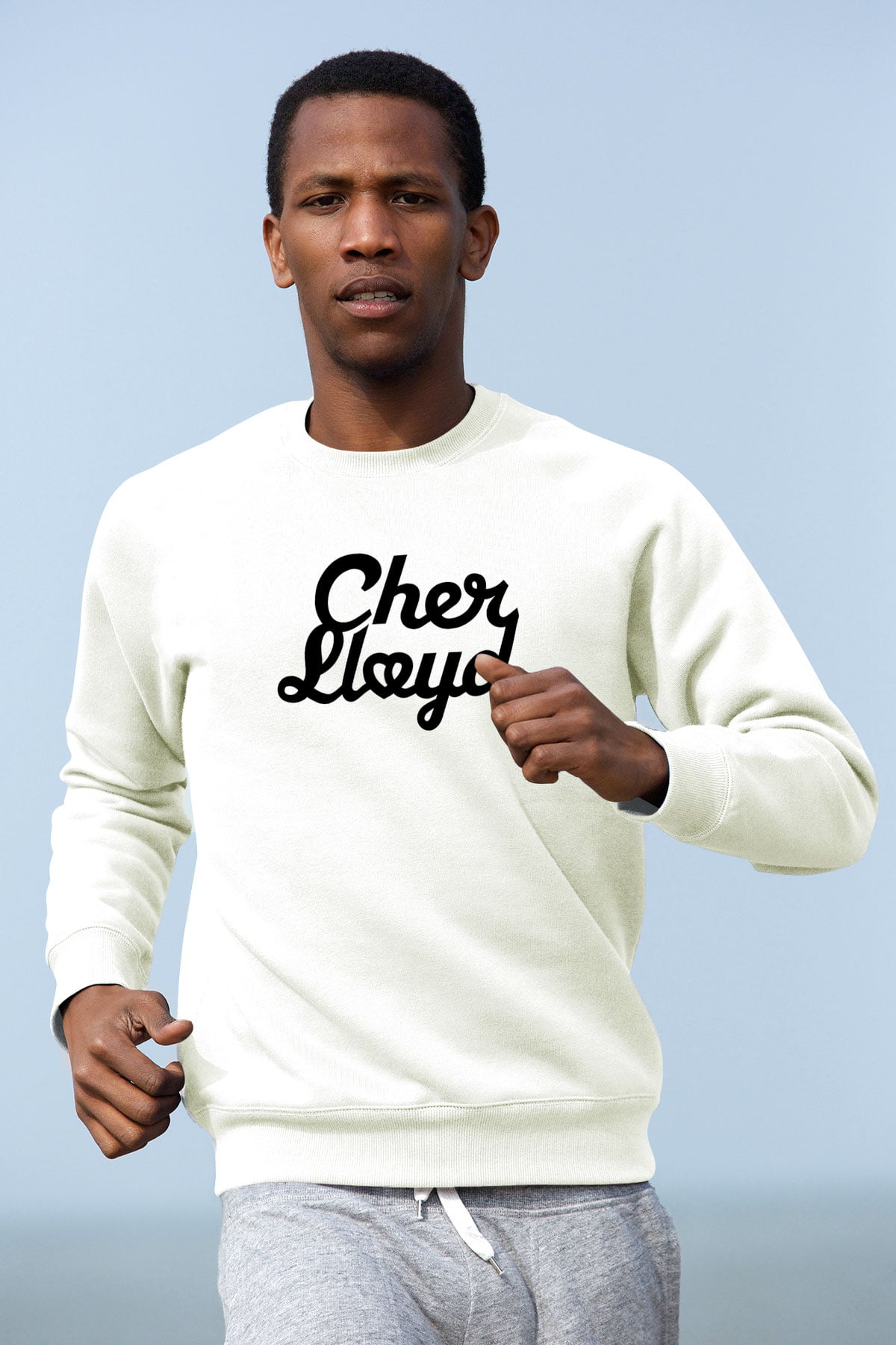 Cher Lloyd Beyaz Unisex Sweatshirt