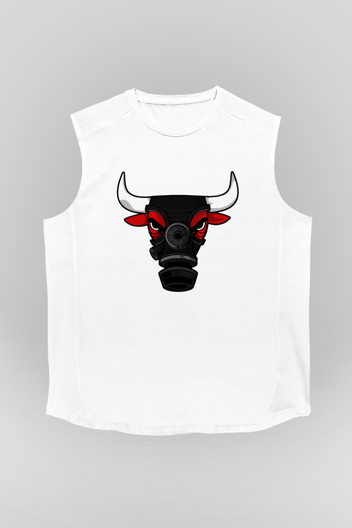 Chicago Bulls Beyaz Unisex Kolsuz Tişört