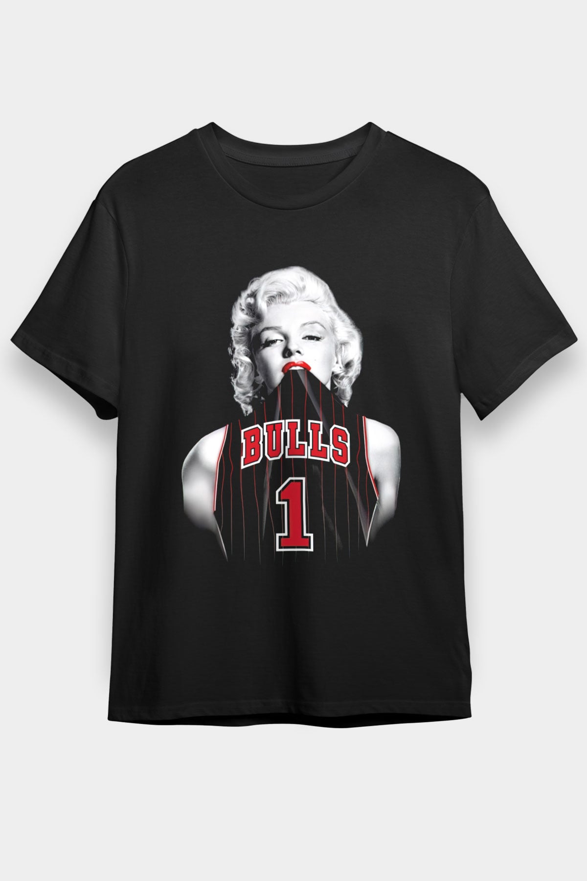 Chicago Bulls Siyah Unisex Tişört T-Shirt - TişörtFabrikası