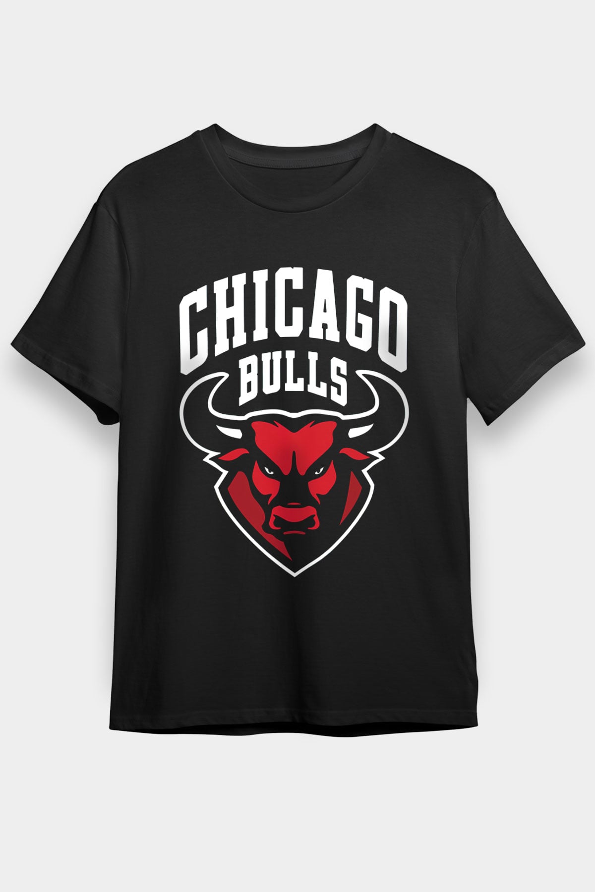 Chicago Bulls Siyah Unisex Tişört T-Shirt - TişörtFabrikası