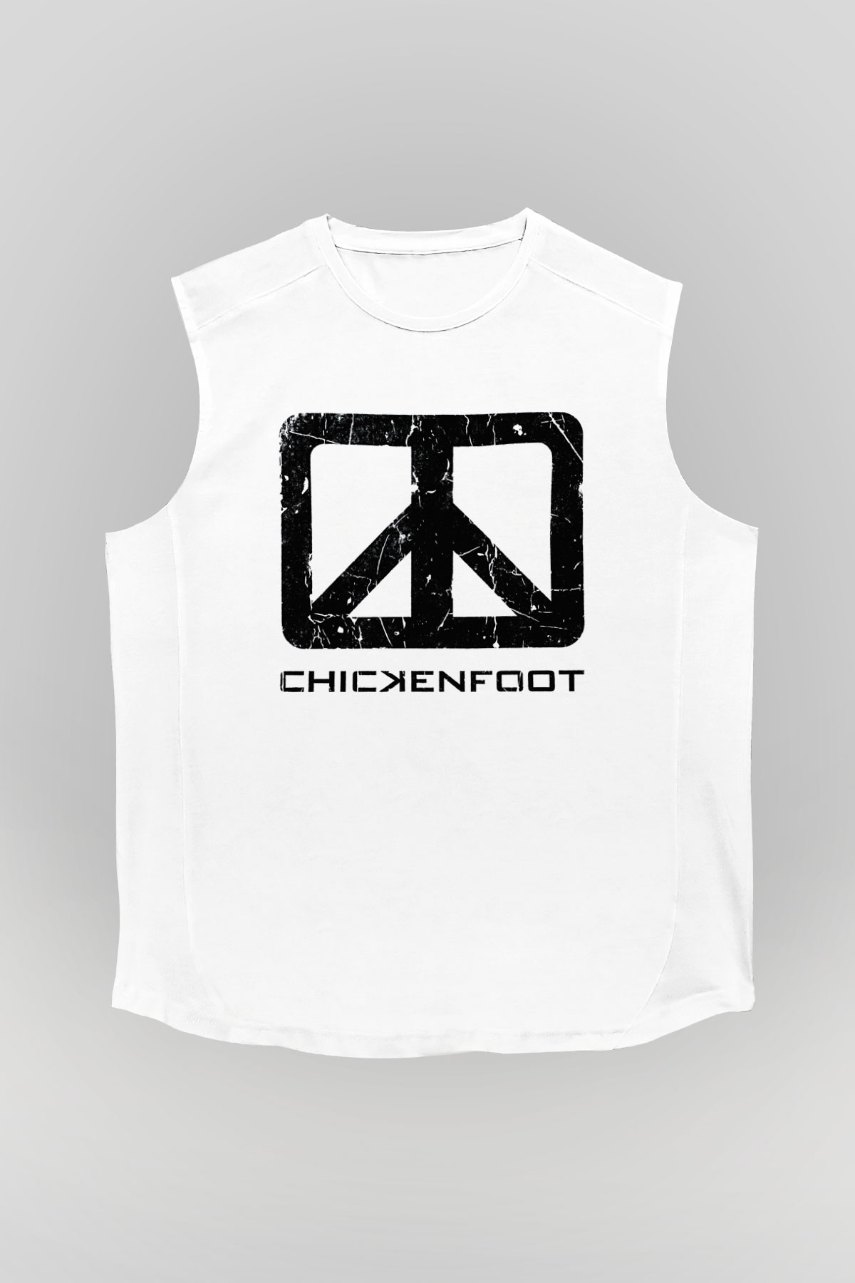 Chickenfoot Beyaz Unisex Kolsuz Tişört