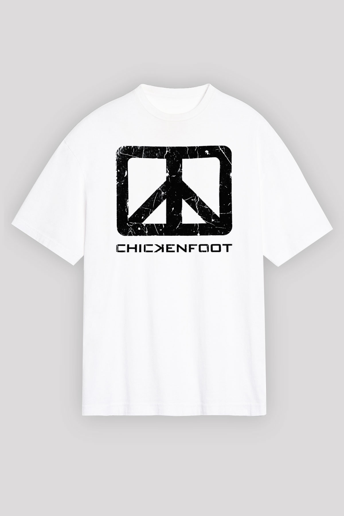 Chickenfoot Beyaz Unisex Tişört T-Shirt - TişörtFabrikası