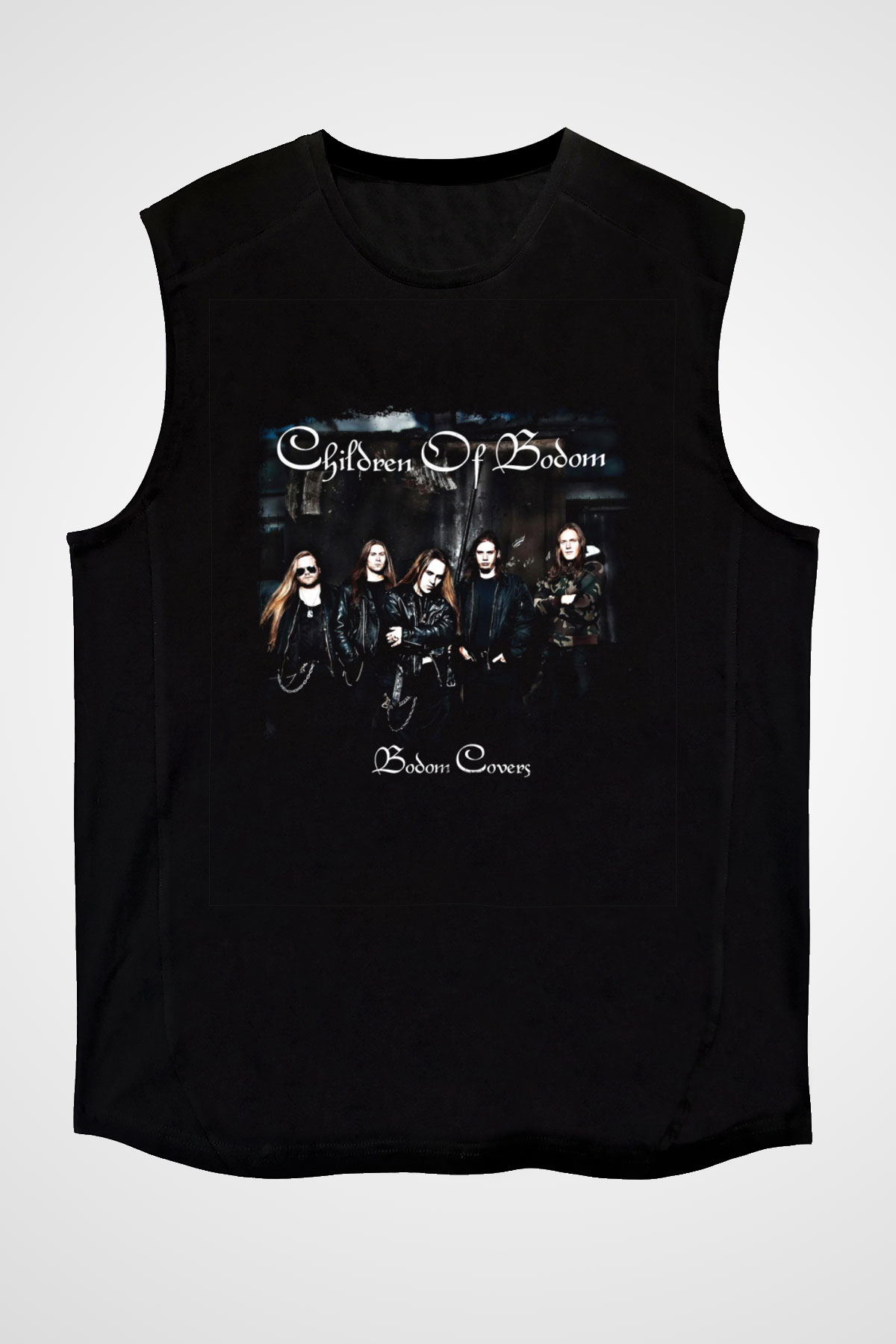 Children of Bodom Baskılı Unisex Siyah Kolsuz Tişört