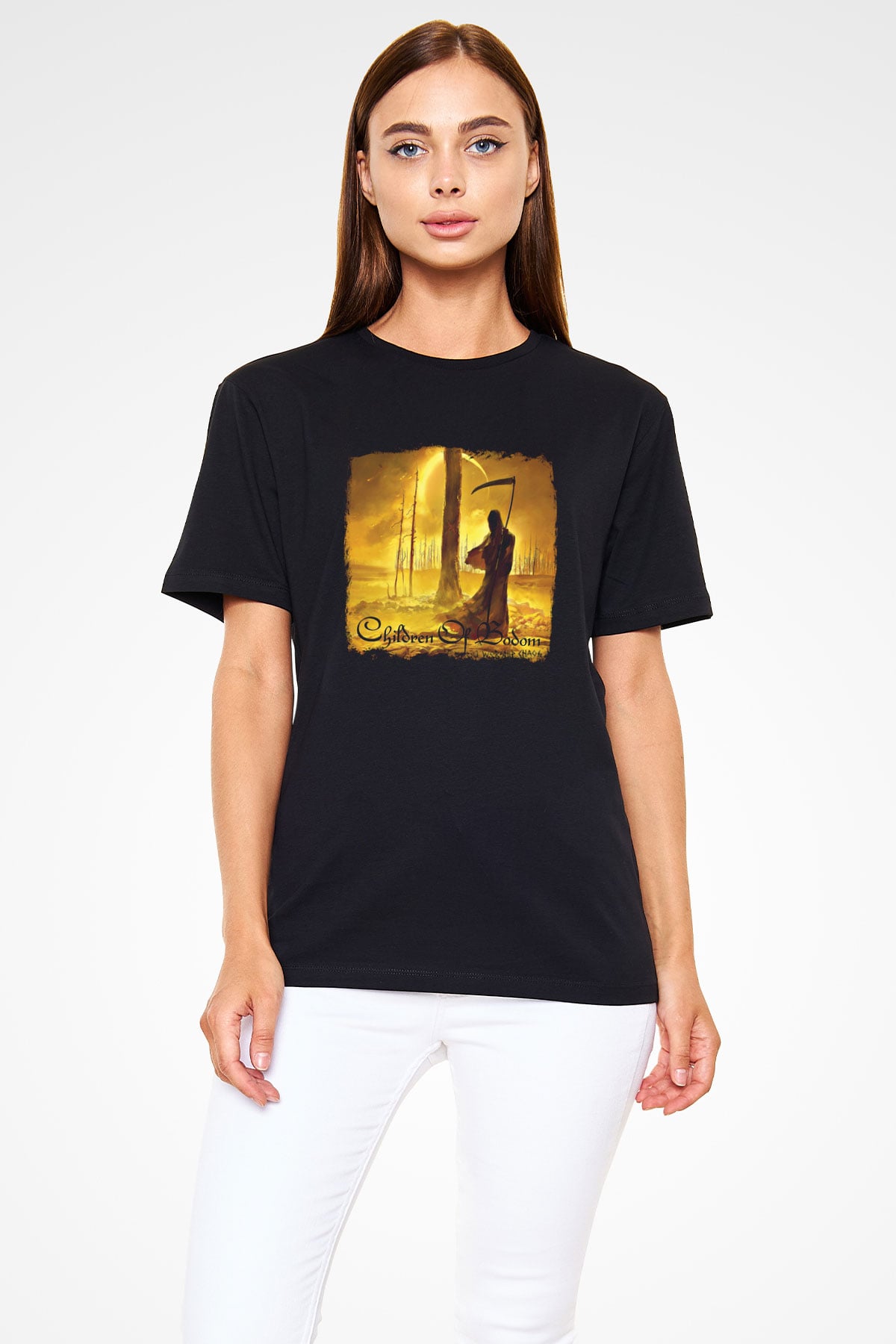 Children of Bodom Baskılı Unisex Siyah Tişört