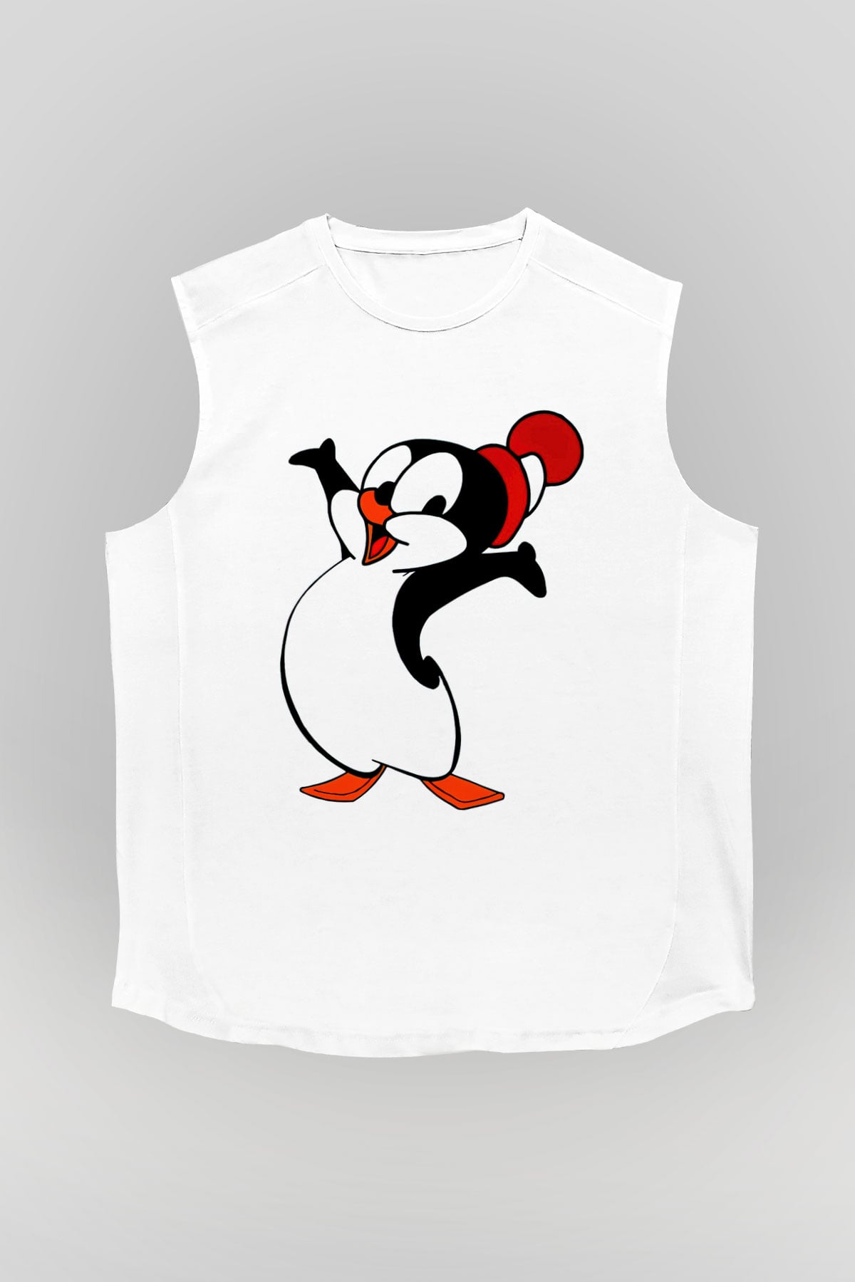 Chilly Willy Beyaz Unisex  Kolsuz Tişört