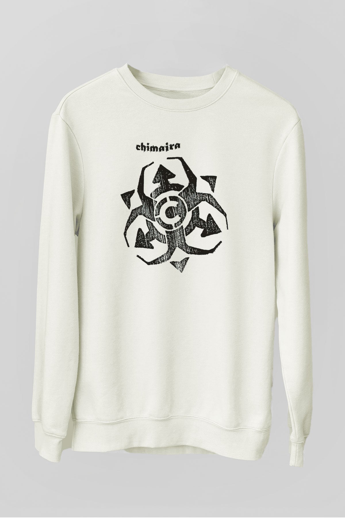 Chimaira Beyaz Unisex Sweatshirt