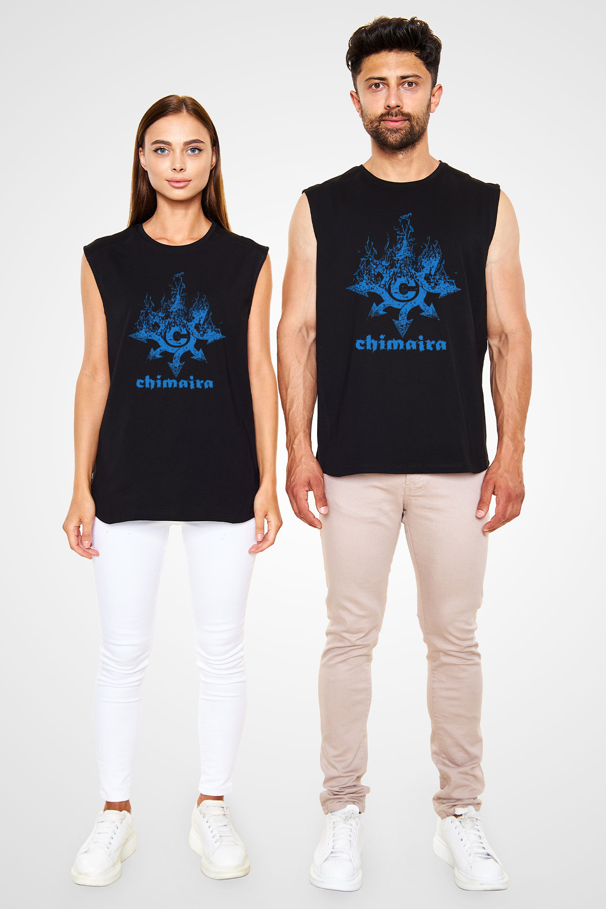 Chimaira Siyah Unisex Kolsuz Tişört