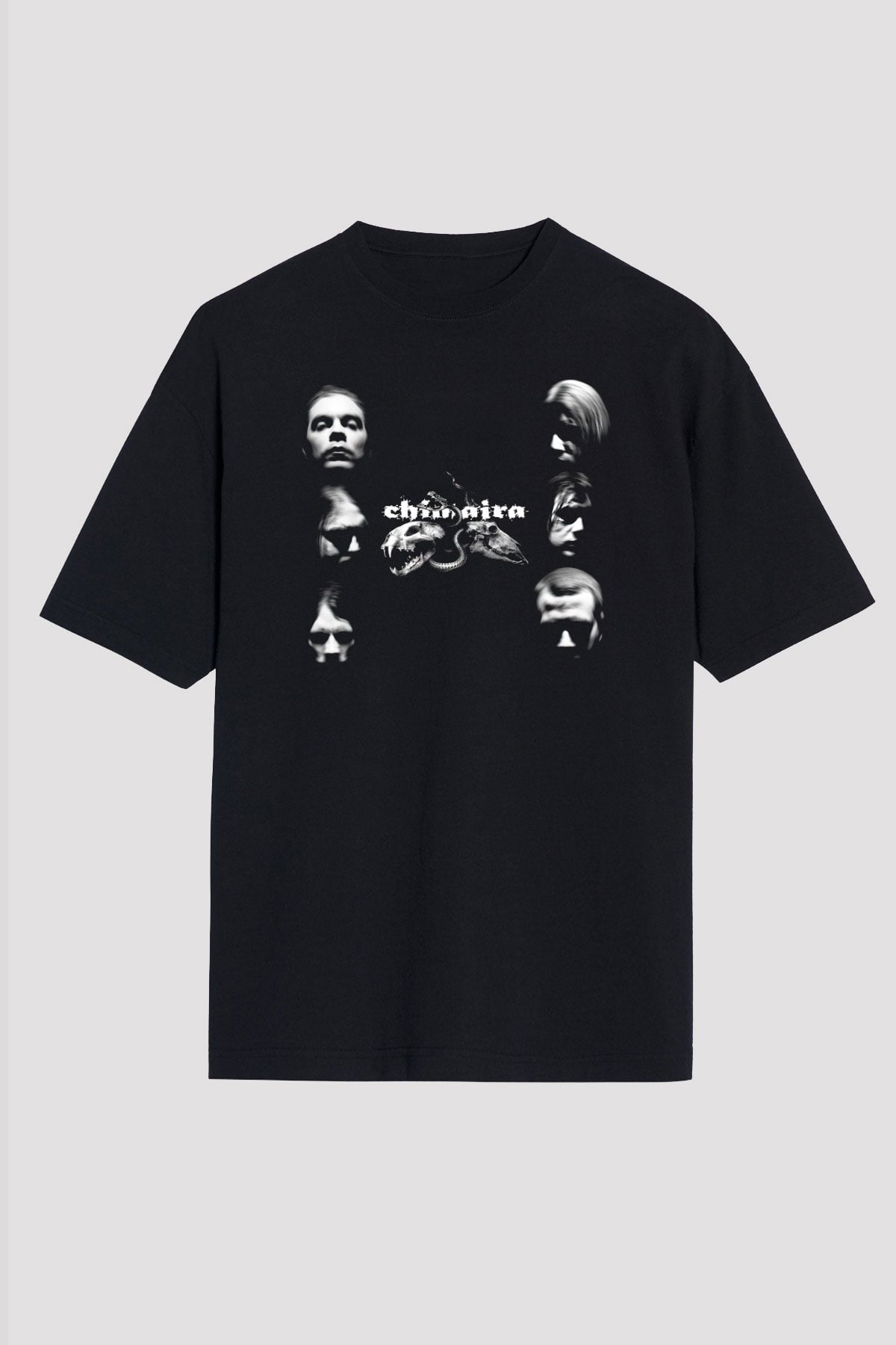 Chimaira Siyah Unisex Oversize Tişört T-Shirt
