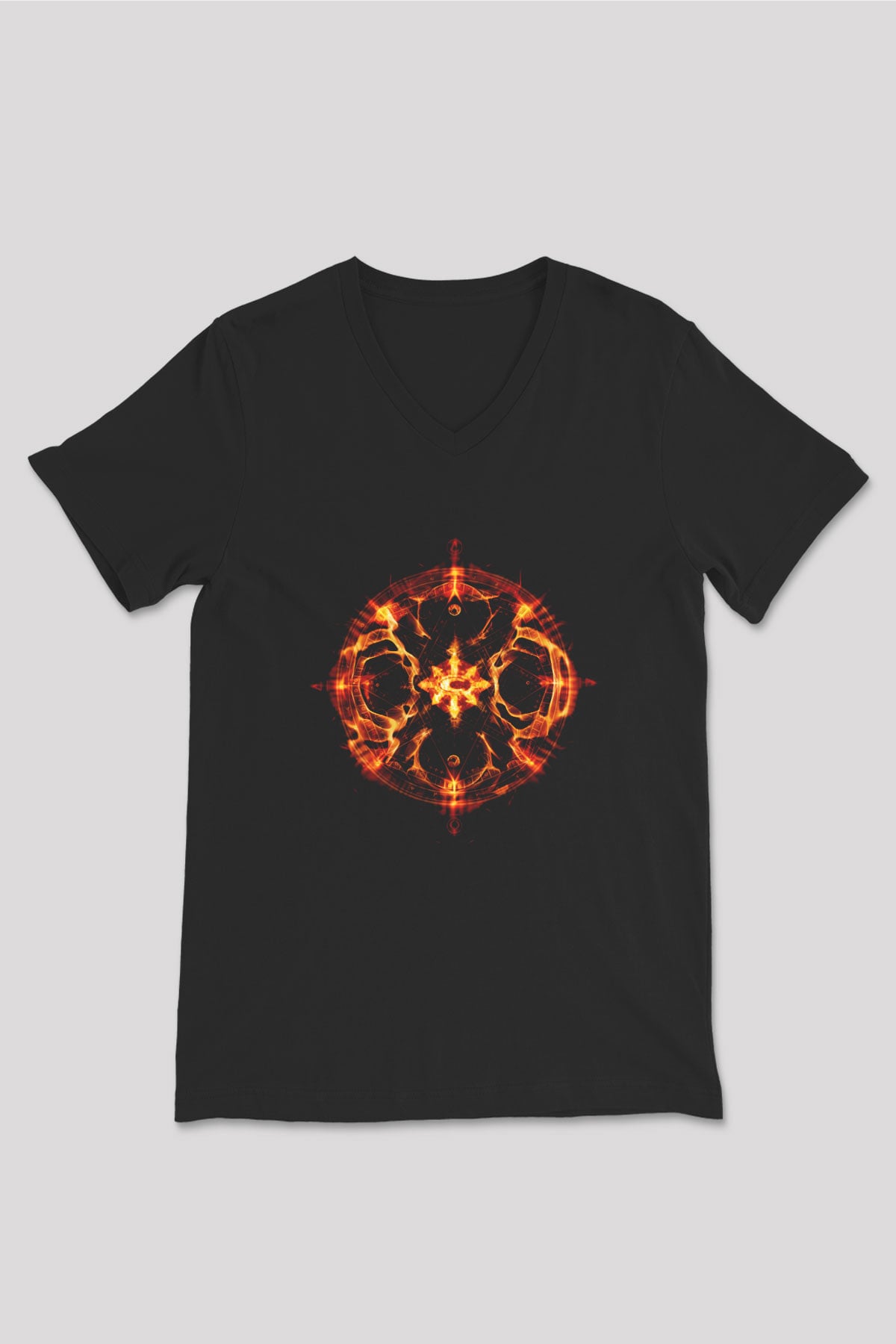 Chimaira Siyah Unisex V Yaka Tişört