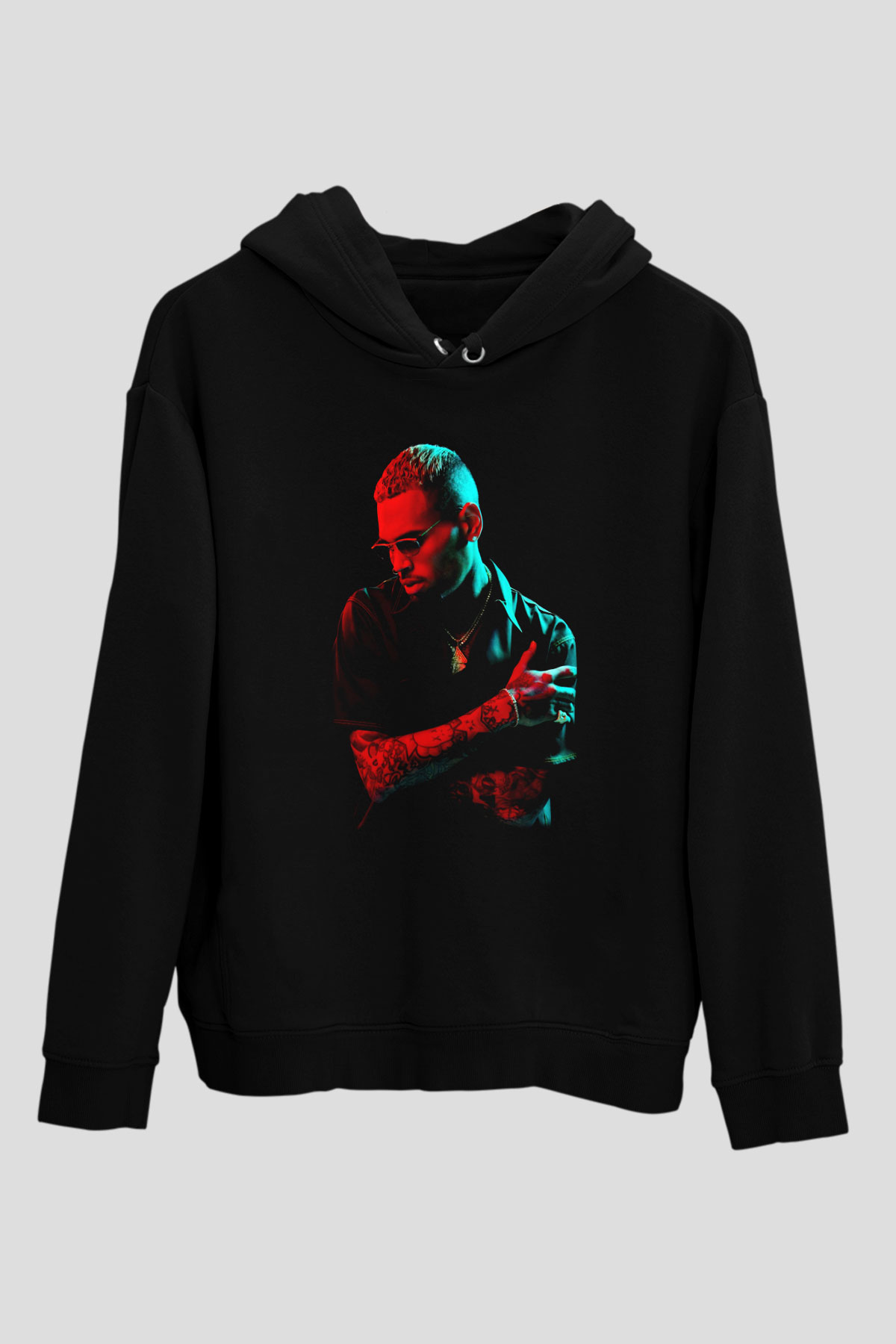 Chris Brown Siyah Unisex Hoodie