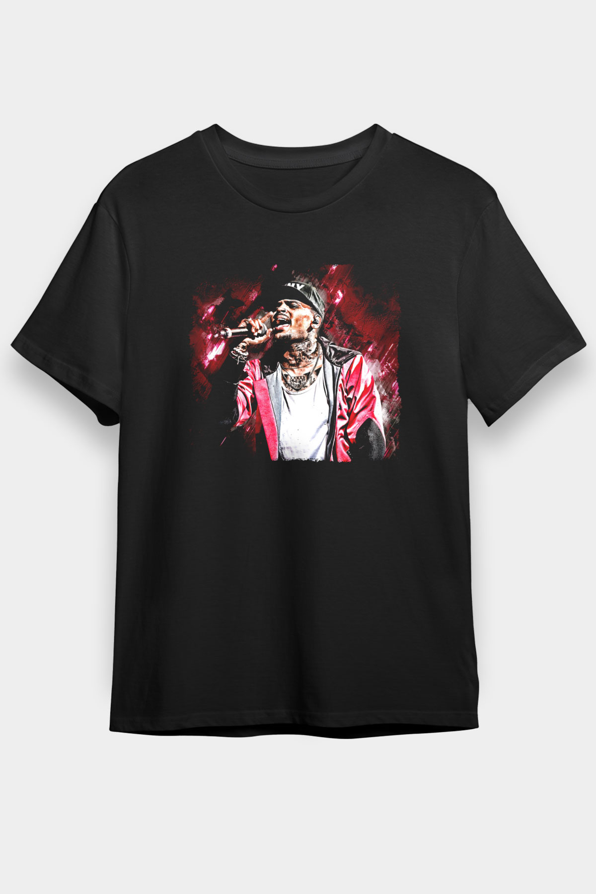 Chris Brown Siyah Unisex Tişört T-Shirt - TişörtFabrikası