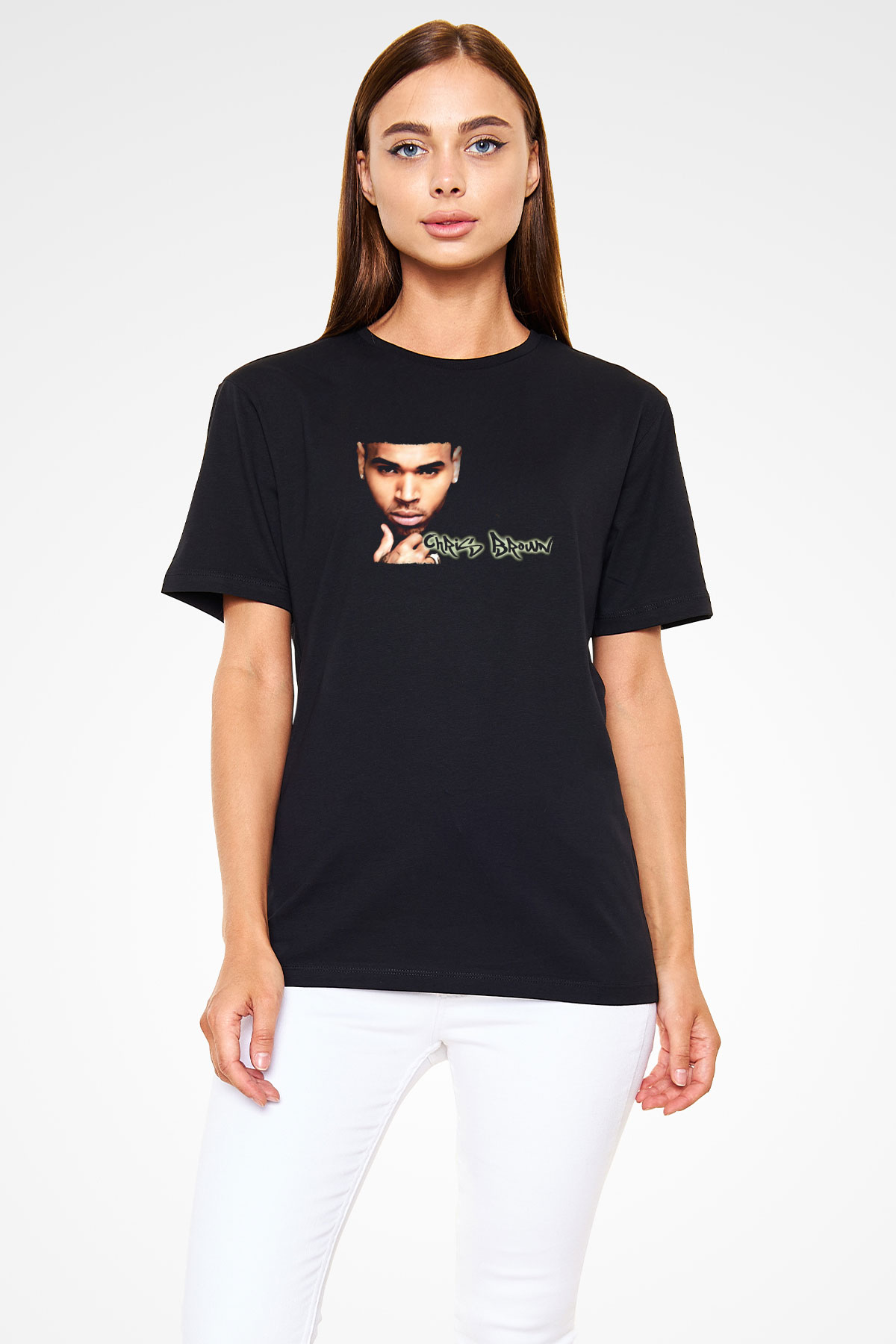 Chris Brown Siyah Unisex Tişört T-Shirt - TişörtFabrikası