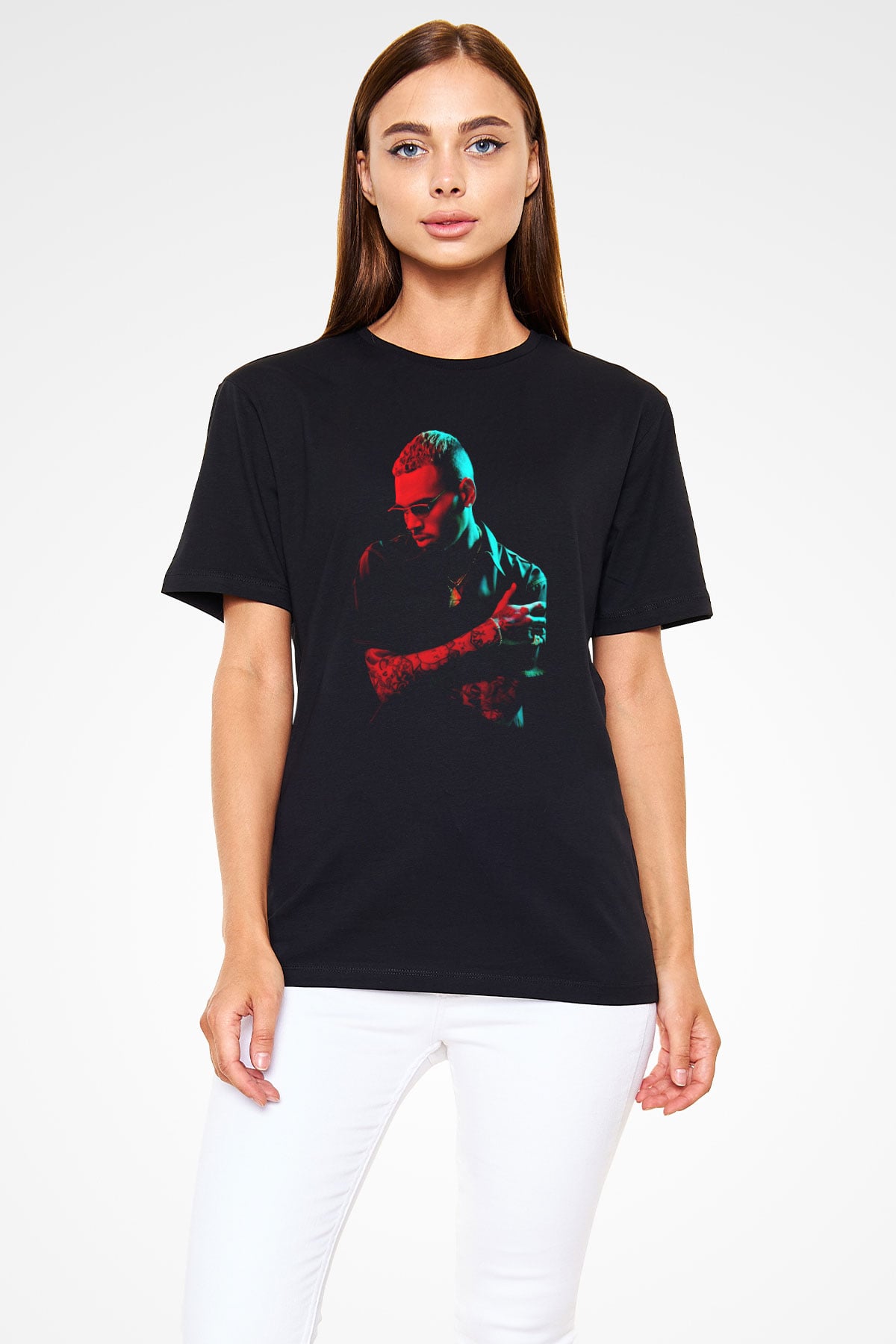 Chris Brown Siyah Unisex Tişört T-Shirt - TişörtFabrikası