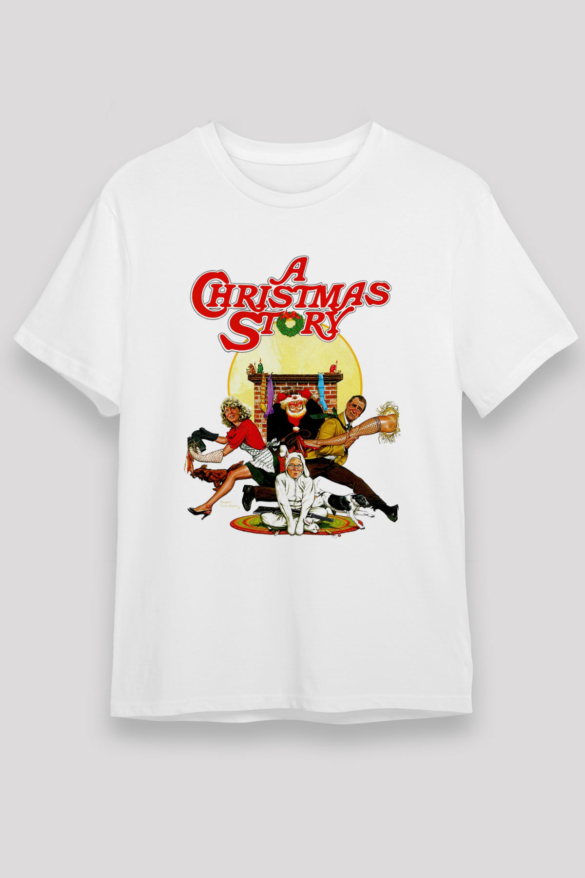Christmas Story Beyaz Unisex Tişört
