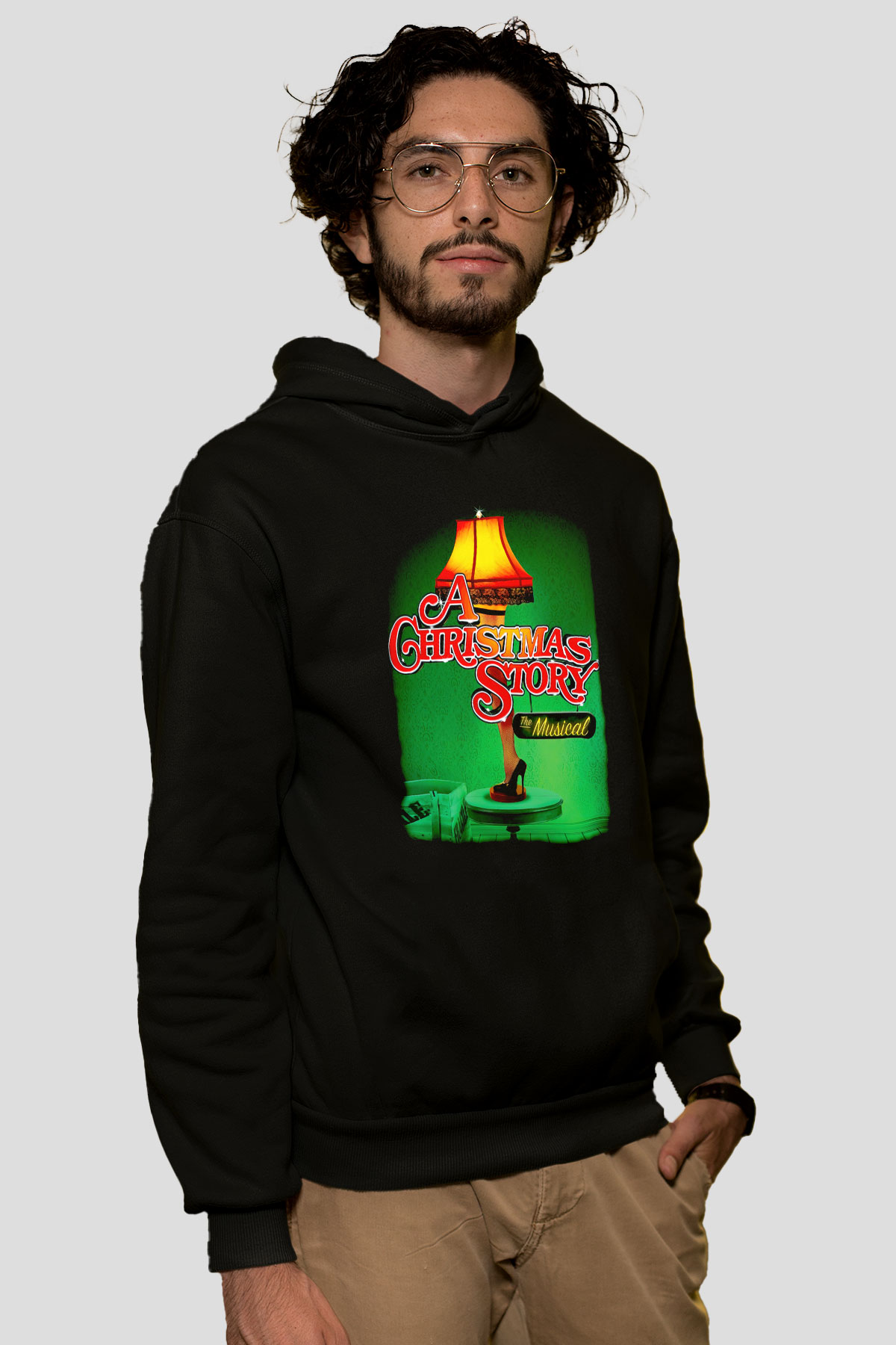 Christmas Story Siyah Unisex Hoodie