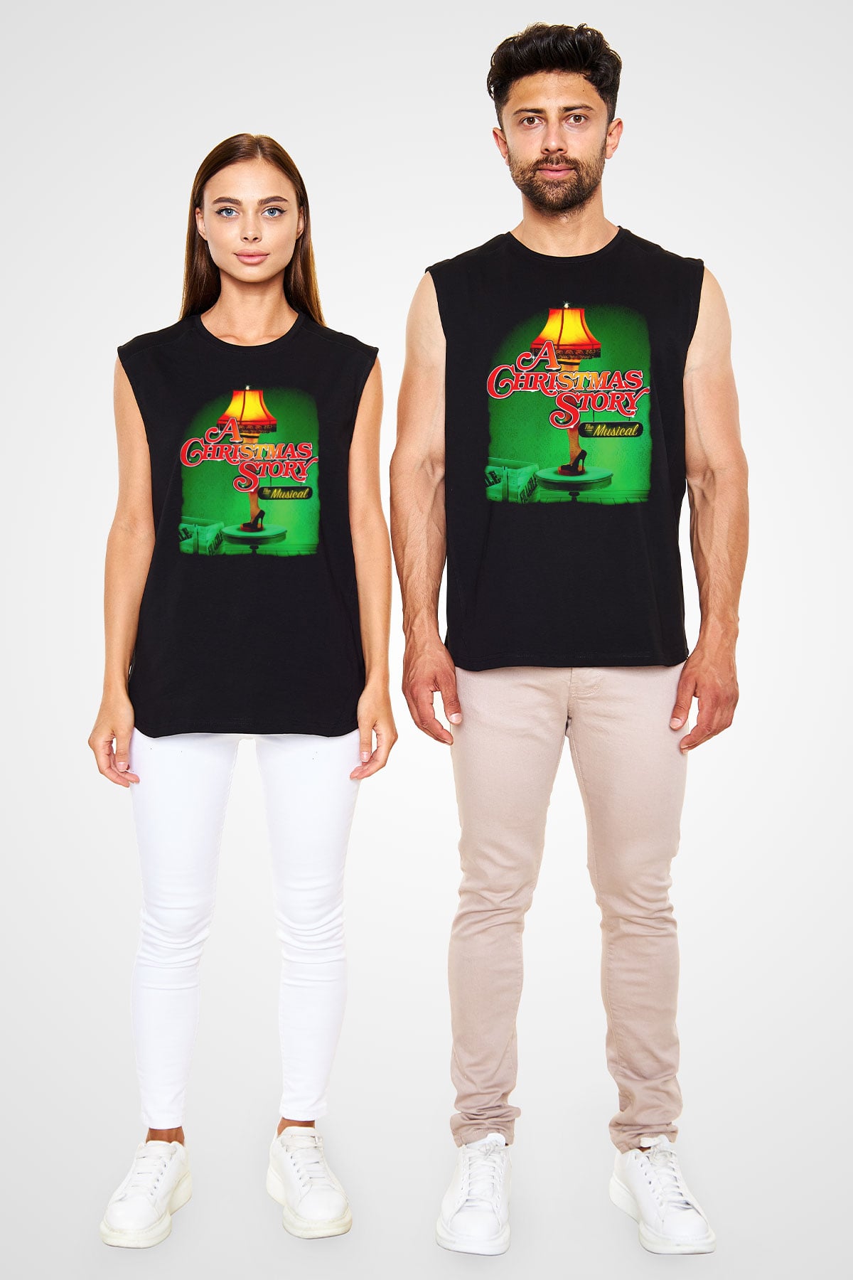 Christmas Story Siyah Unisex  Kolsuz Tişört
