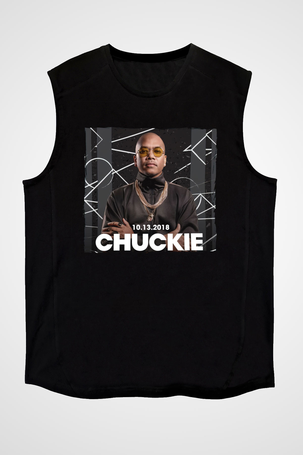 Chuckie Siyah Unisex Kolsuz Tişört