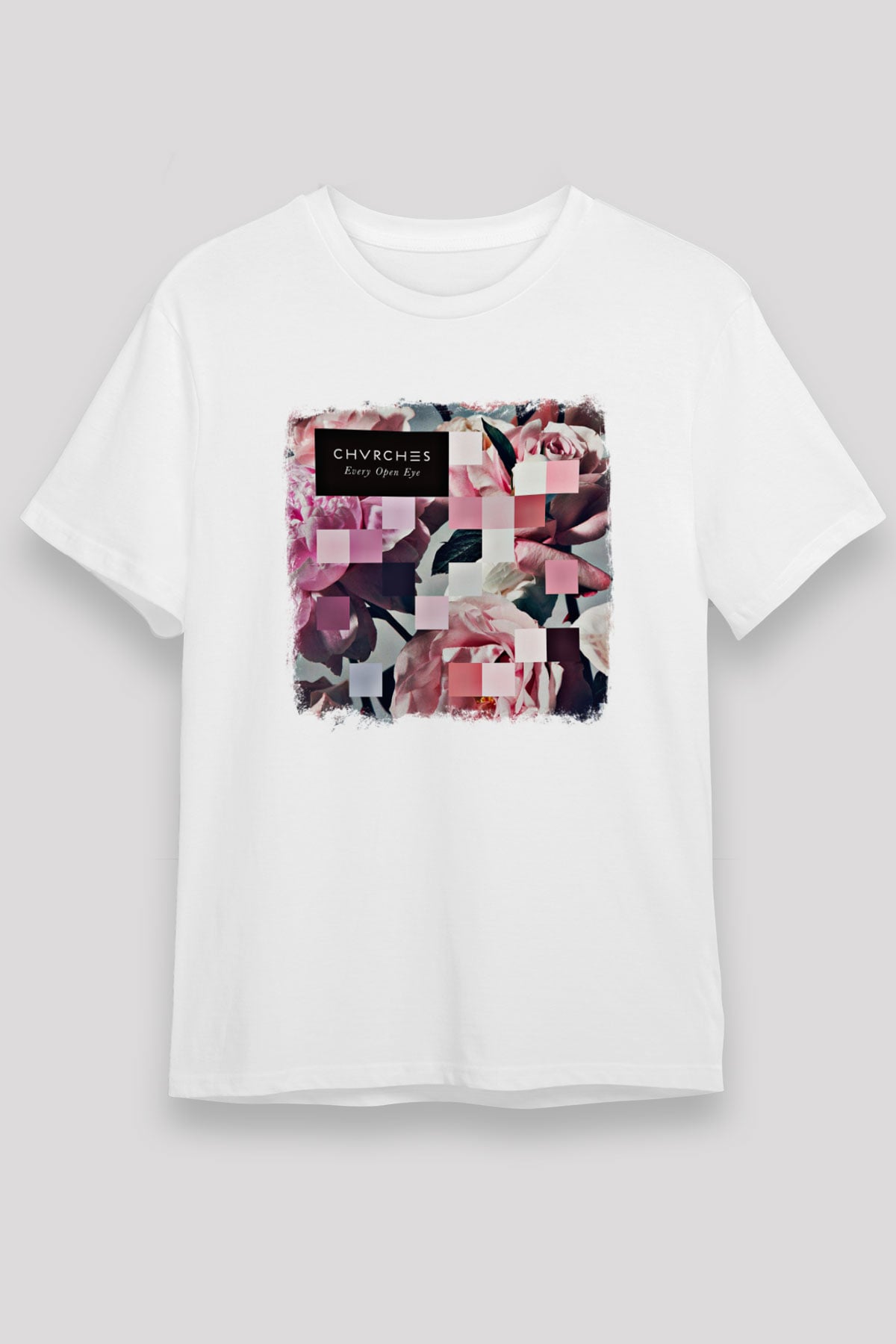 CHVRCHES Baskılı Unisex Beyaz Tişört