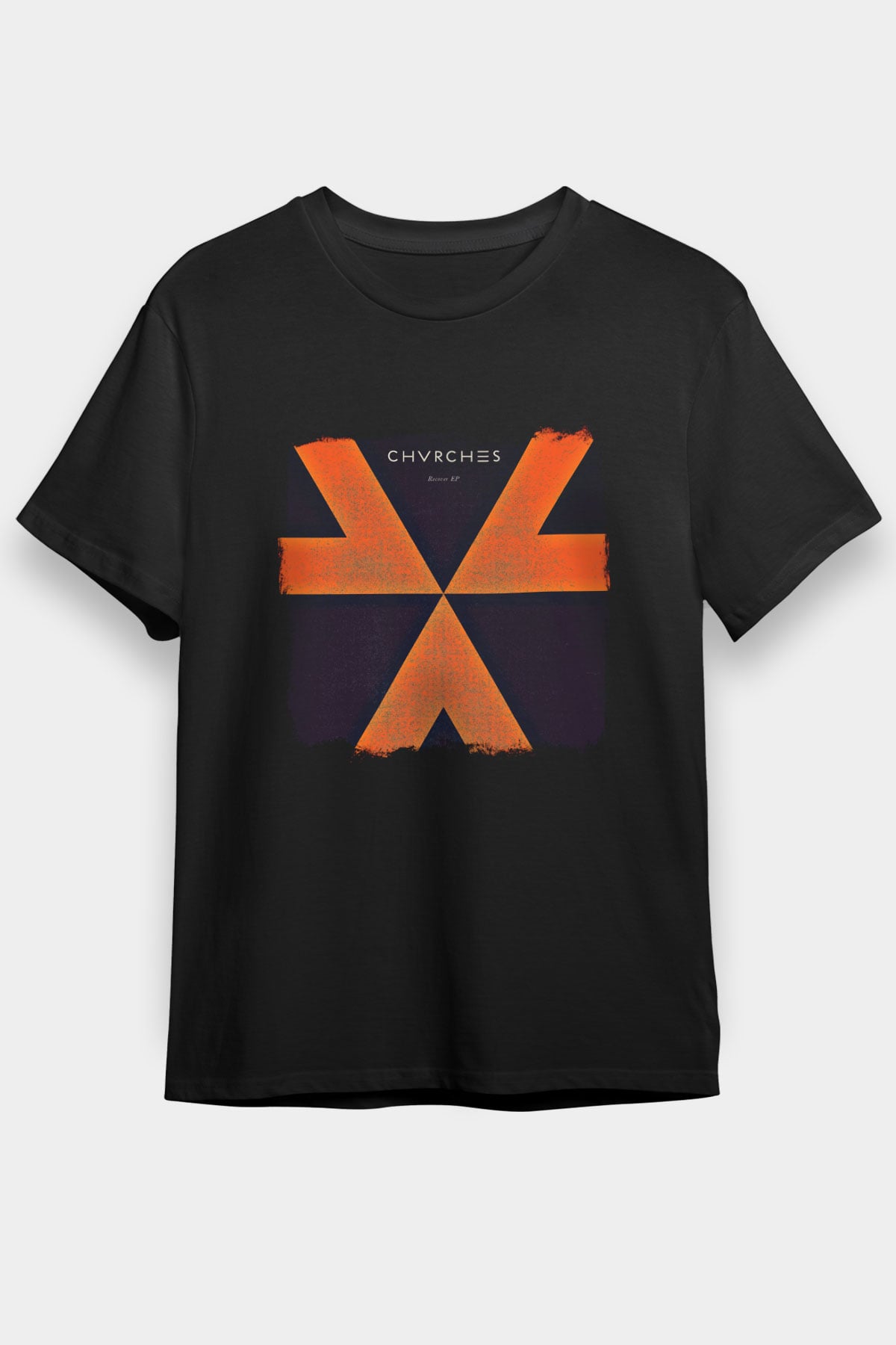 CHVRCHES Baskılı Unisex Siyah Tişört