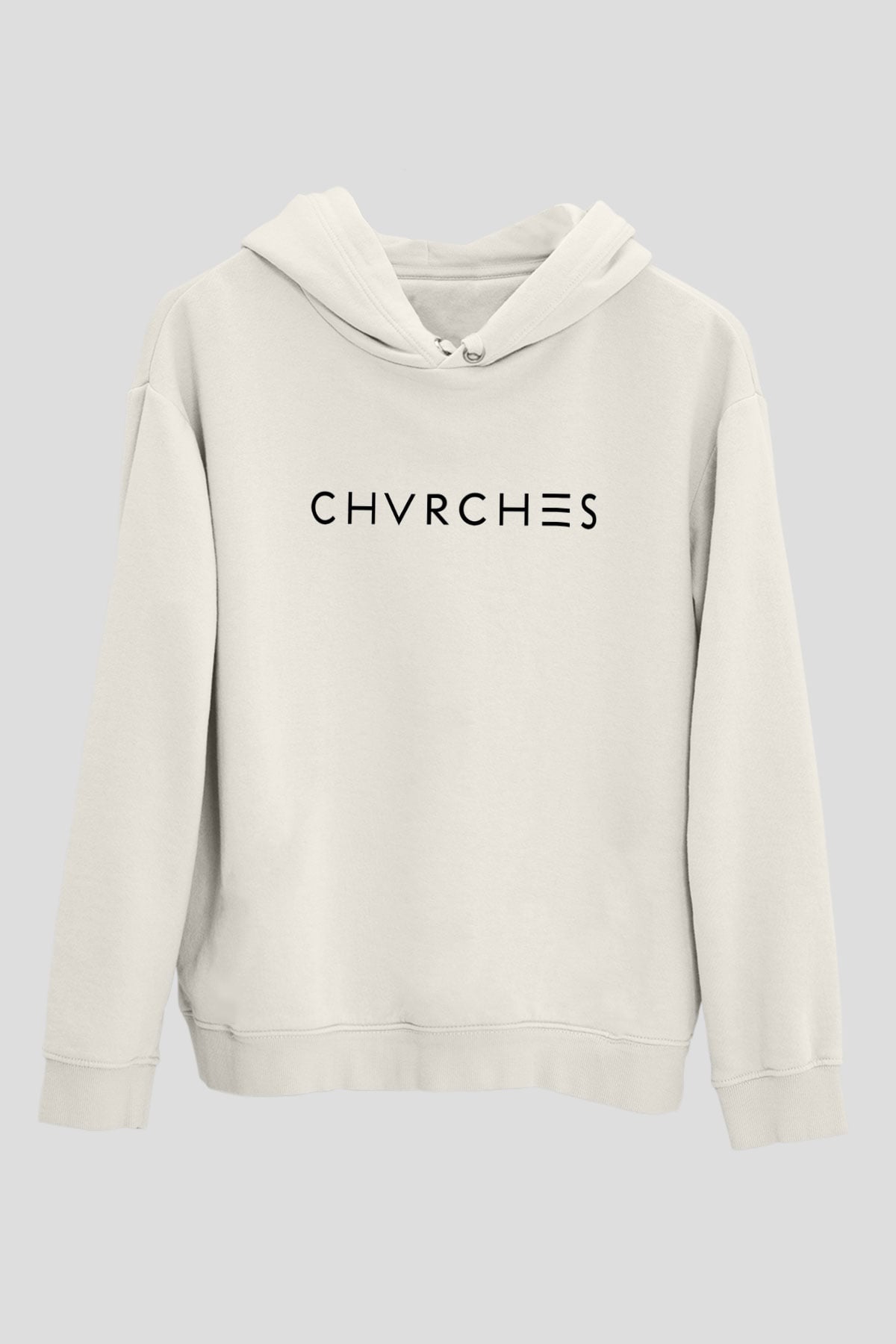 CHVRCHES Beyaz Unisex Kapşonlu Sweatshirt