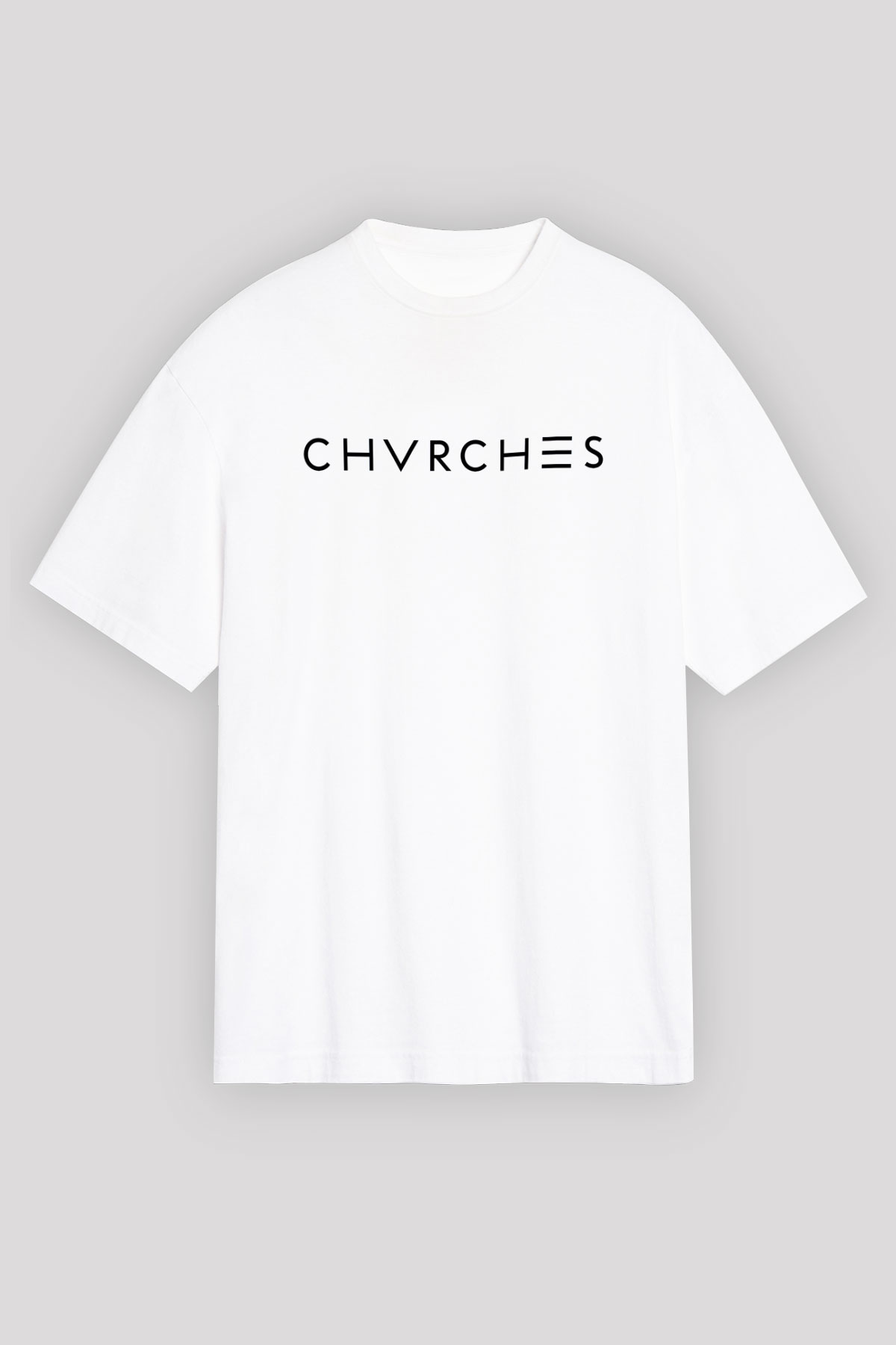 CHVRCHES Beyaz Unisex Oversize Tişört T-Shirt
