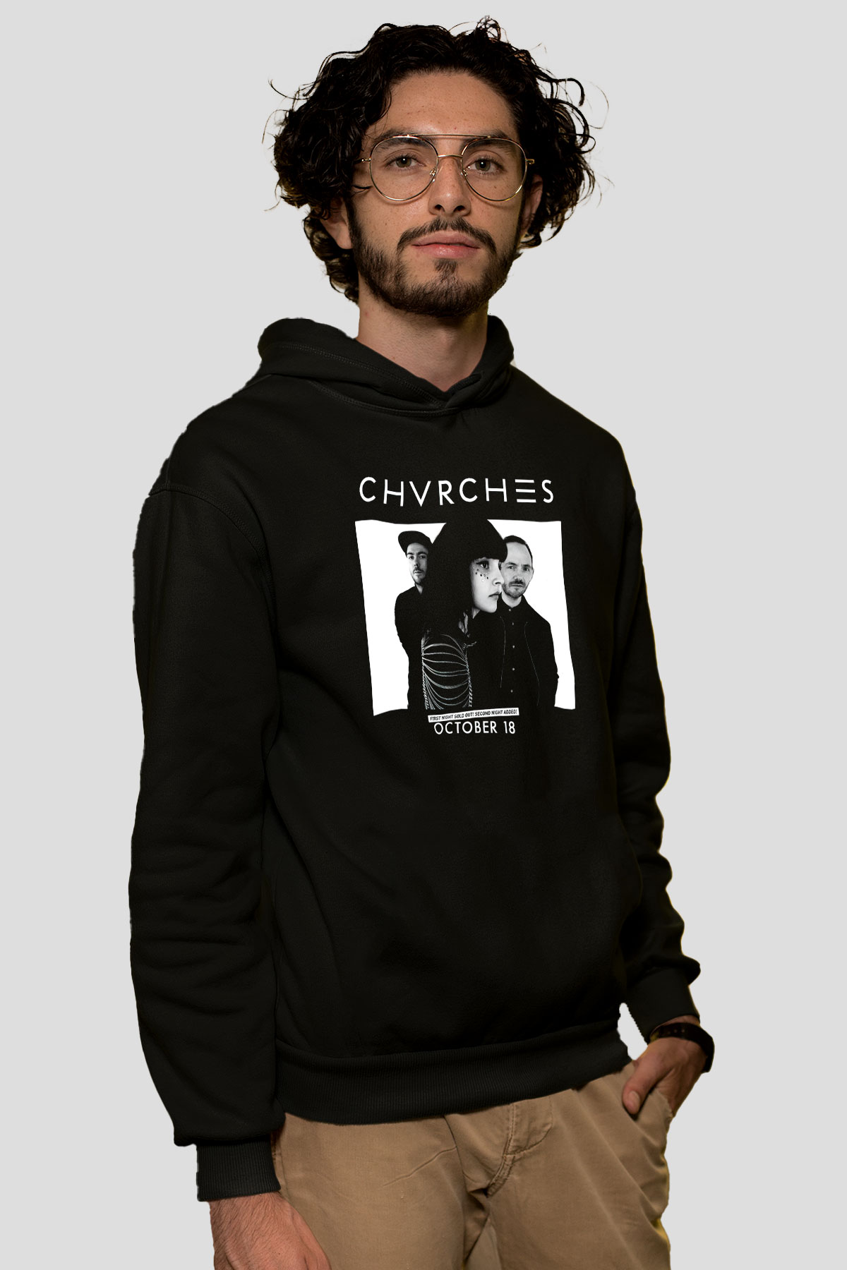CHVRCHES Siyah Unisex Hoodie