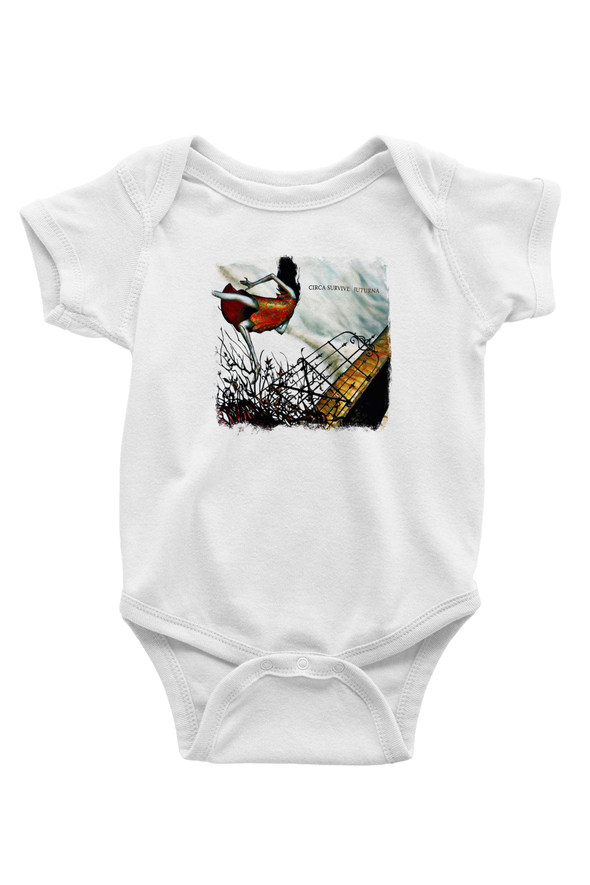 Circa Survive Baskılı Unisex Beyaz Bebek Body - Zıbın
