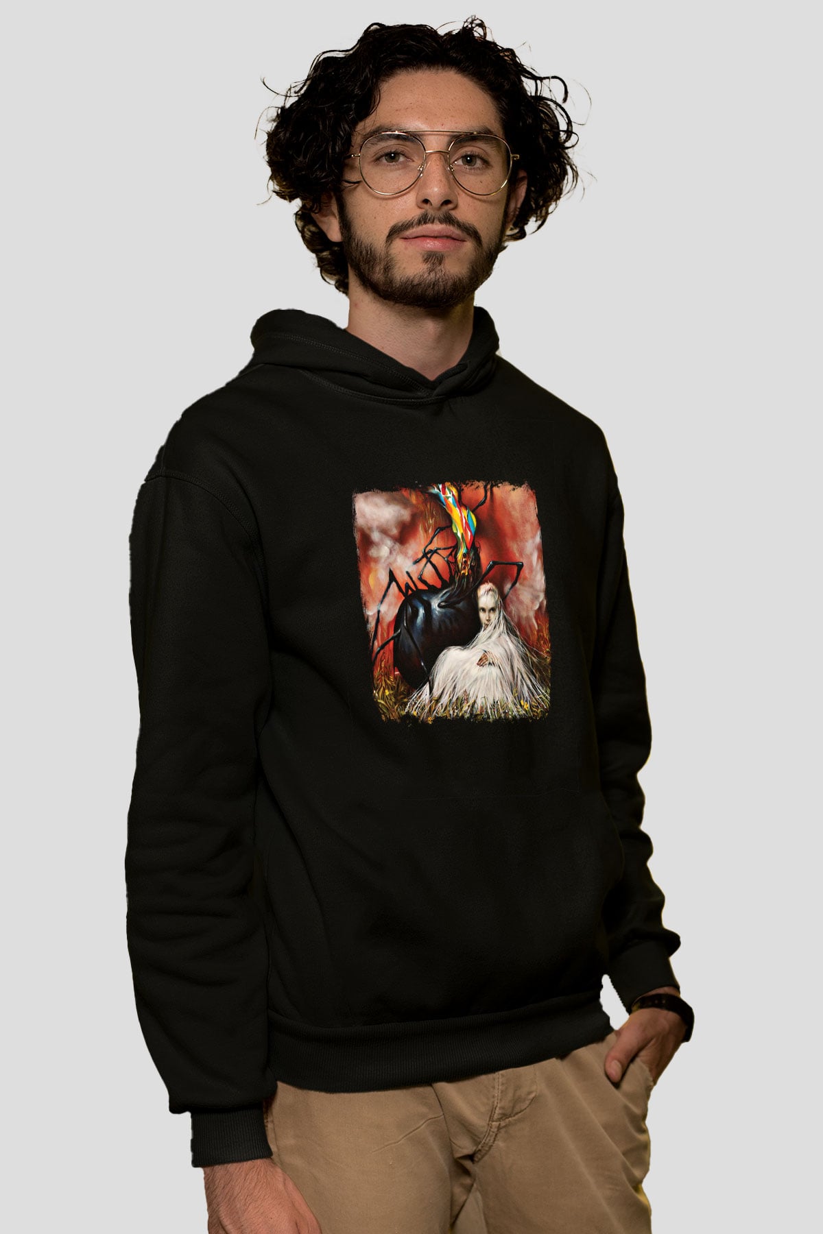 Circa Survive Baskılı Unisex Siyah Hoodie