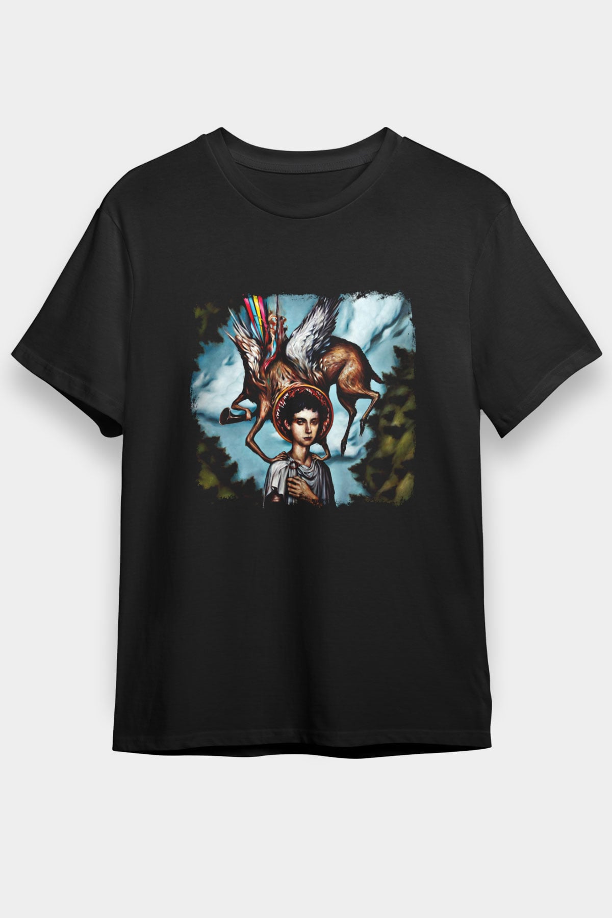 Circa Survive Baskılı Unisex Siyah Tişört